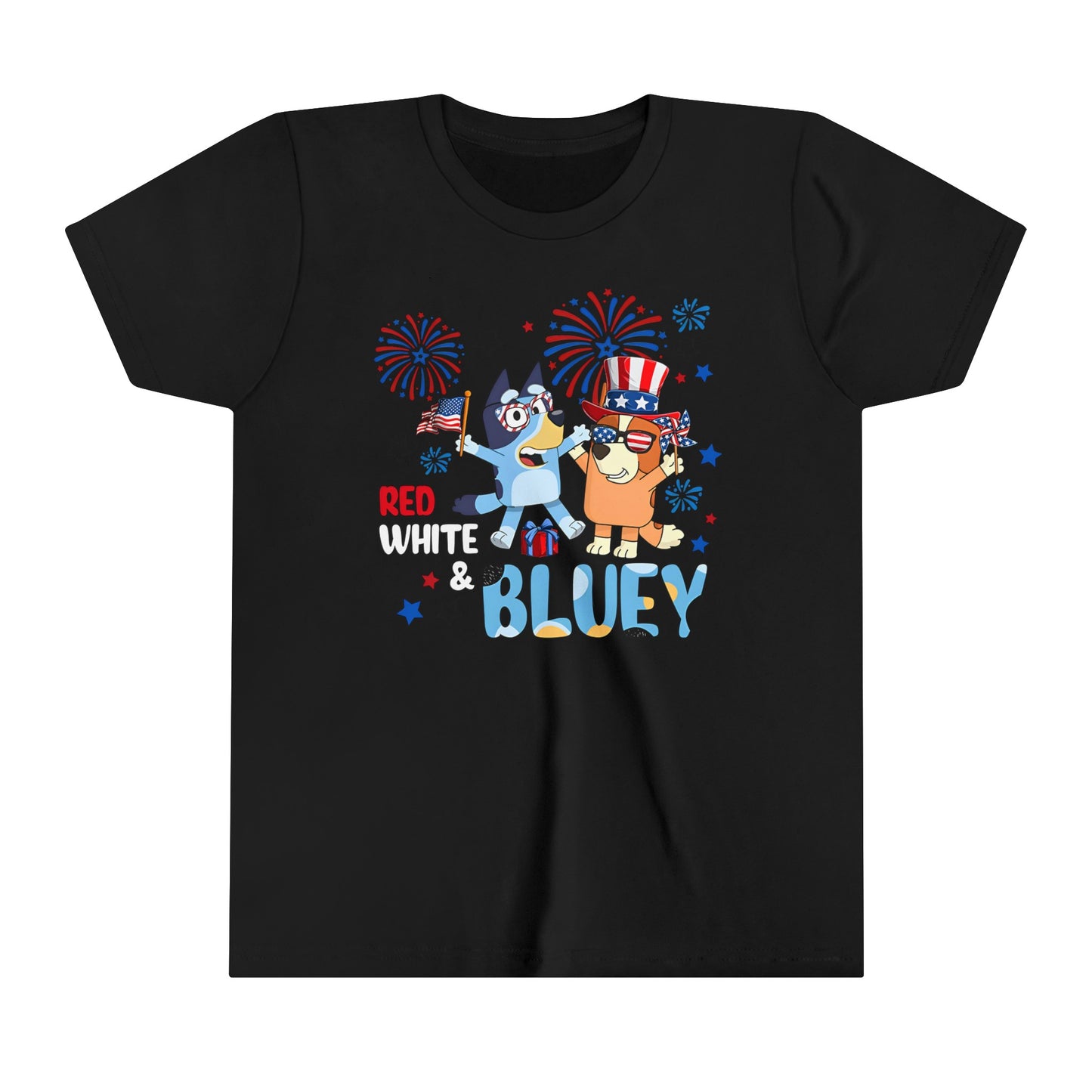 Red, white & Bluey Youth Short Sleeve Tee