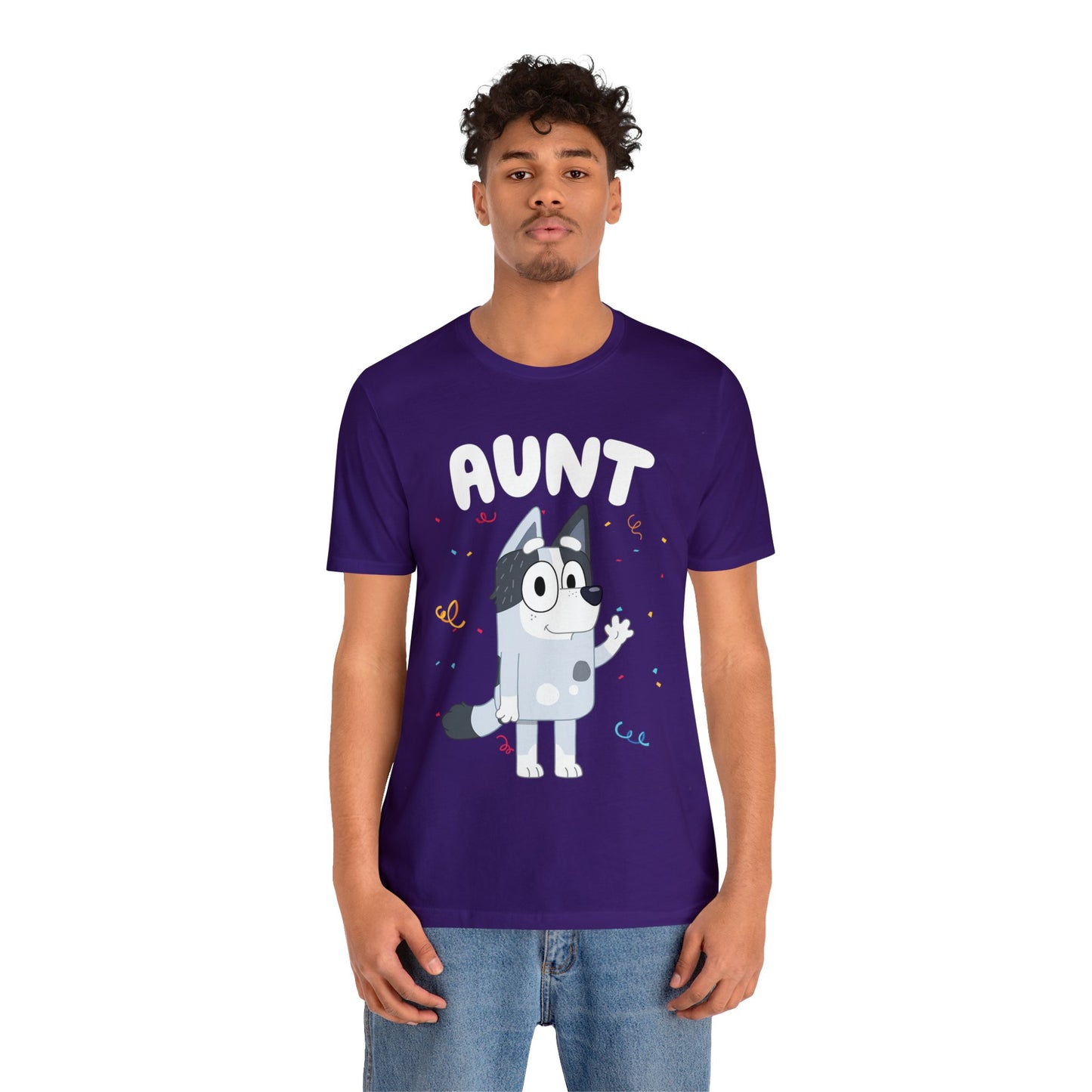Aunt Bluey Birthday short sleeve Tshirt