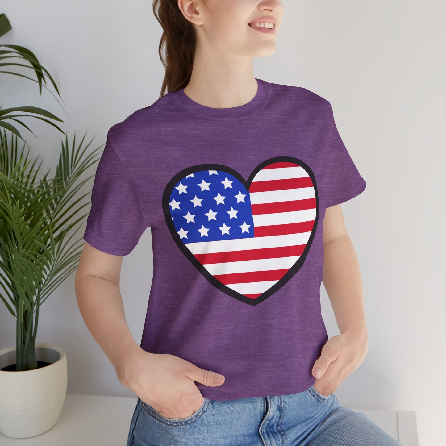 American Heart Jersey Short Sleeve Tee