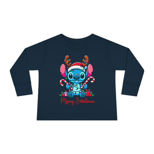 Merry Stitchmas Toddler Long Sleeve Tee