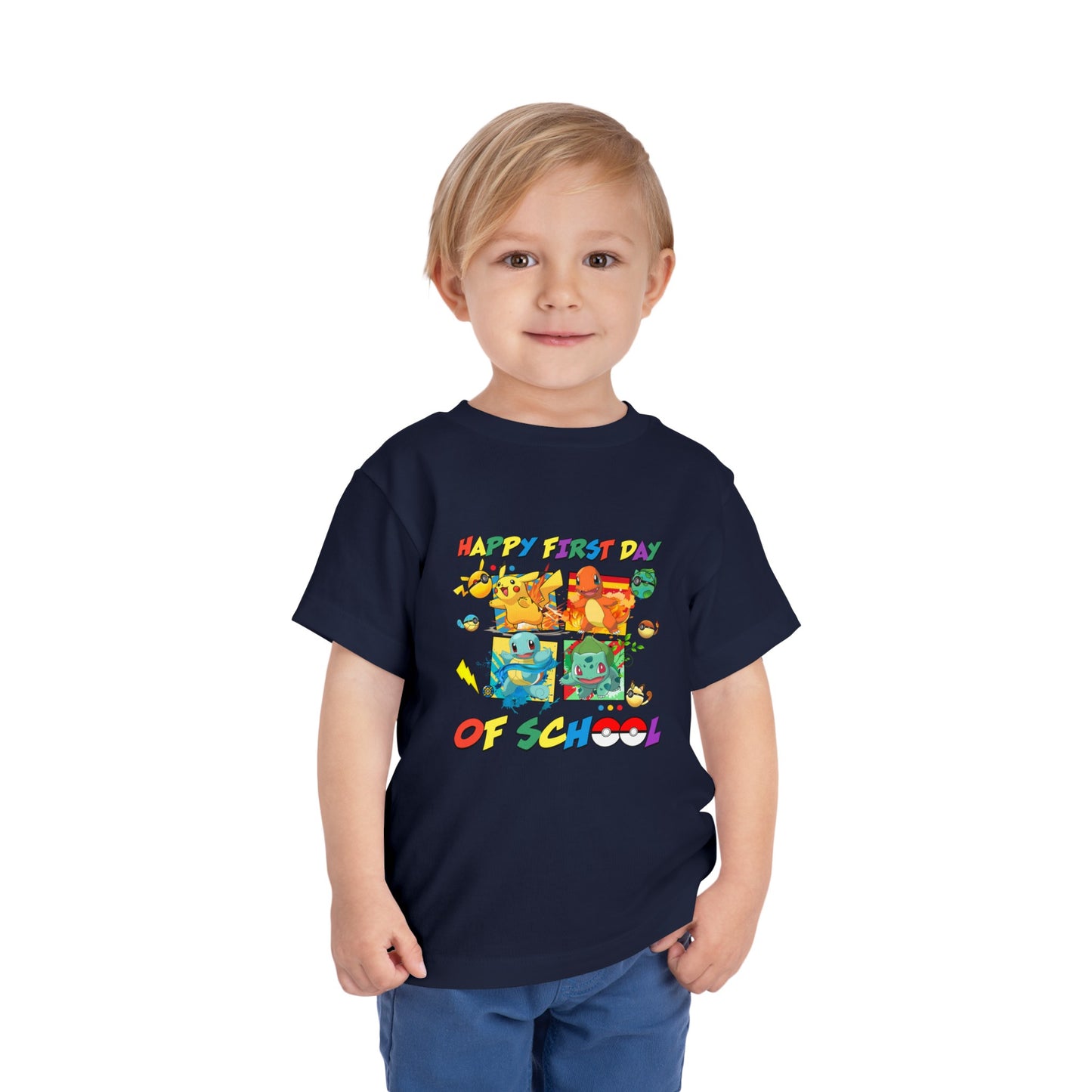 Happy First Day of School Toddler Short Sleeve Tee