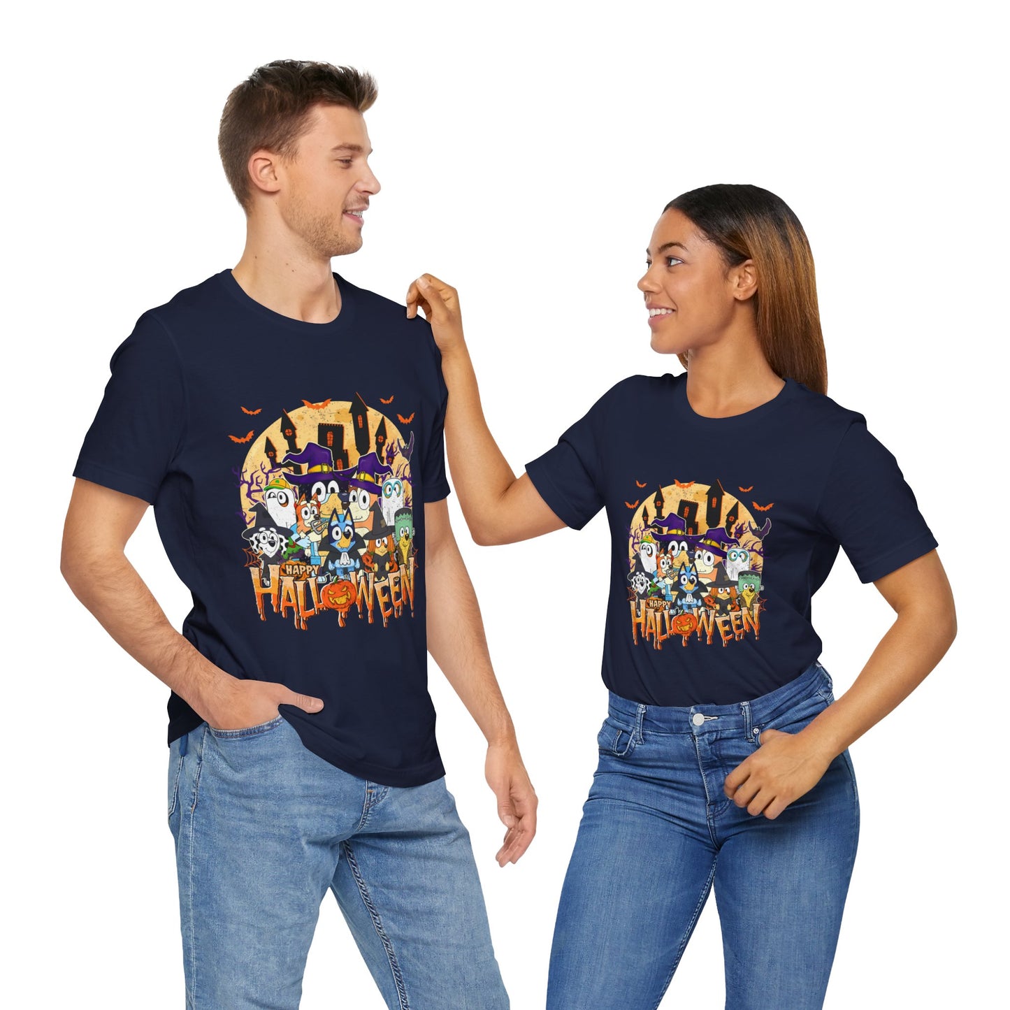 Happy Halloween Jersey Short Sleeve Tee