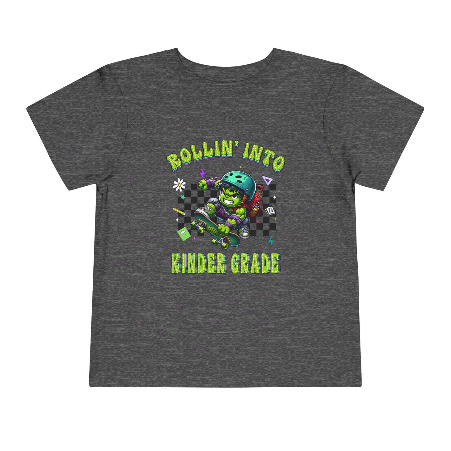 HULK - Rollin' Into Kinder Grade Toddler Short Sleeve Tee