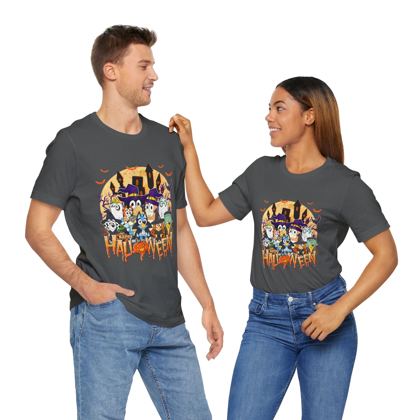 Happy Halloween Jersey Short Sleeve Tee