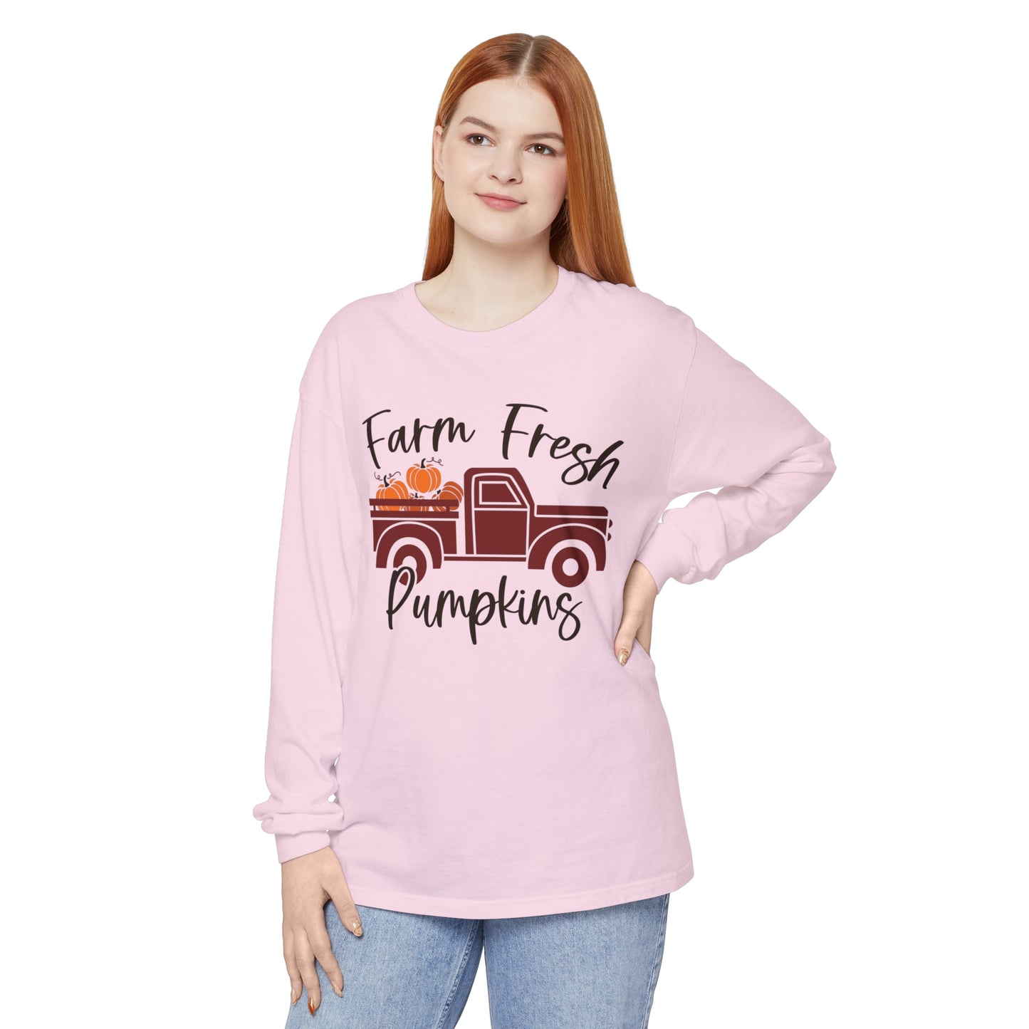 Farm Fresh Pumpkins Long Sleeve T-Shirt