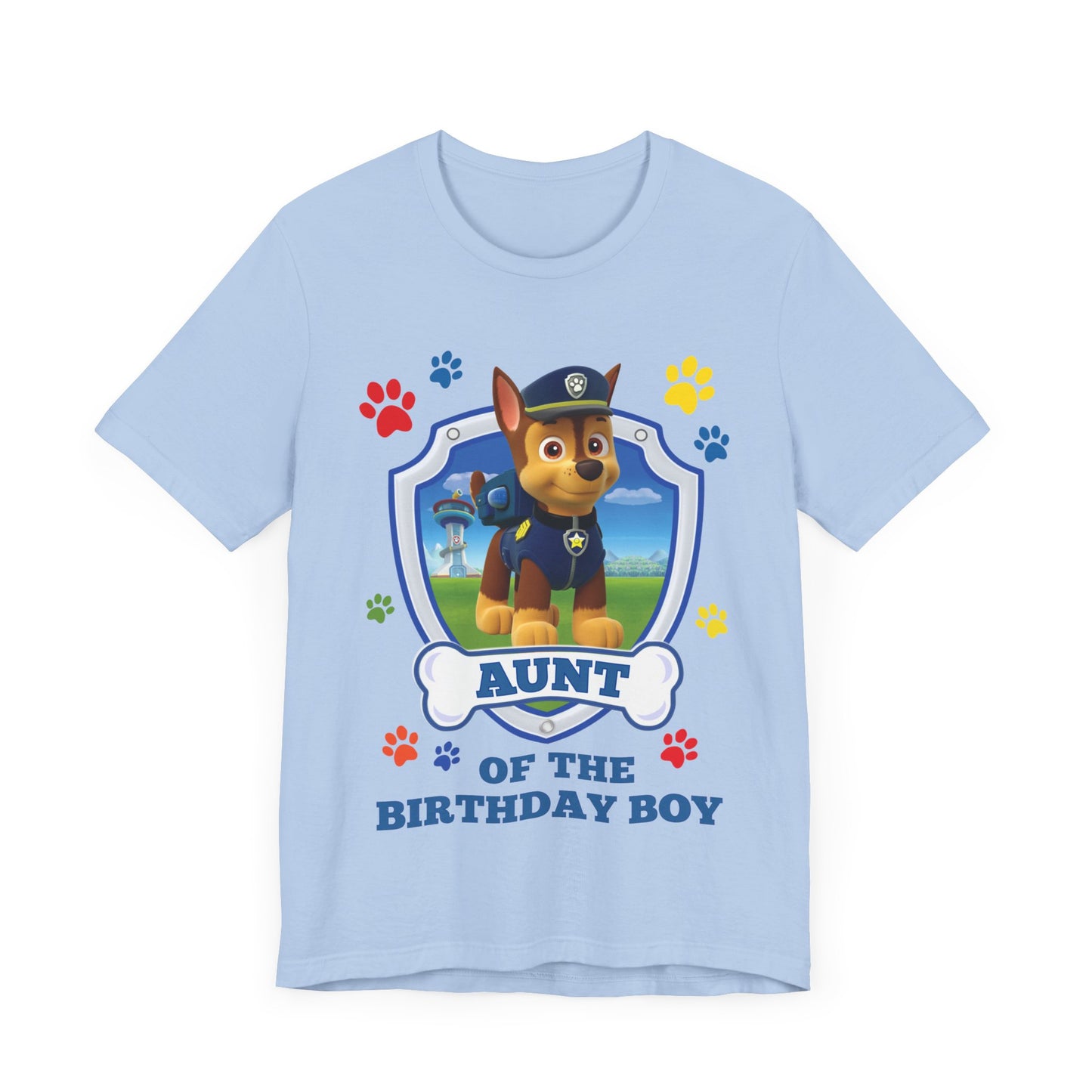 Aunt of the Birthday Boy Jersey Short Sleeve Tee
