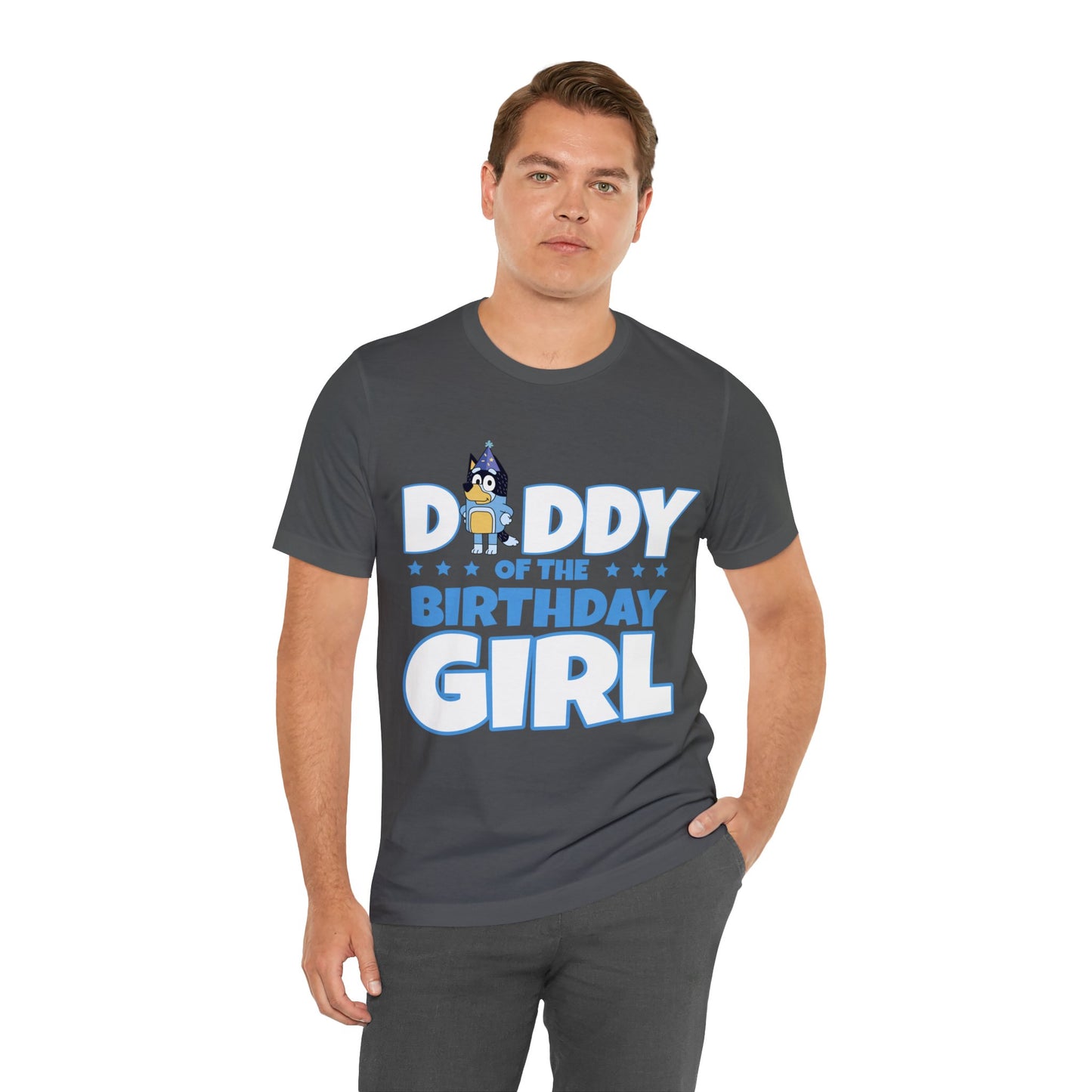 Dad of the birthday girl Bluey Birthday short sleeve Tshirt
