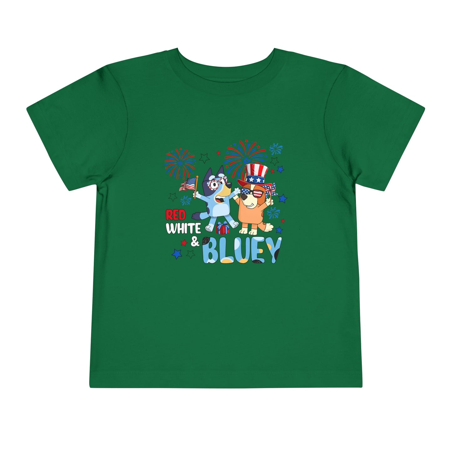 Red, White & Bluey Toddler Short Sleeve Tee