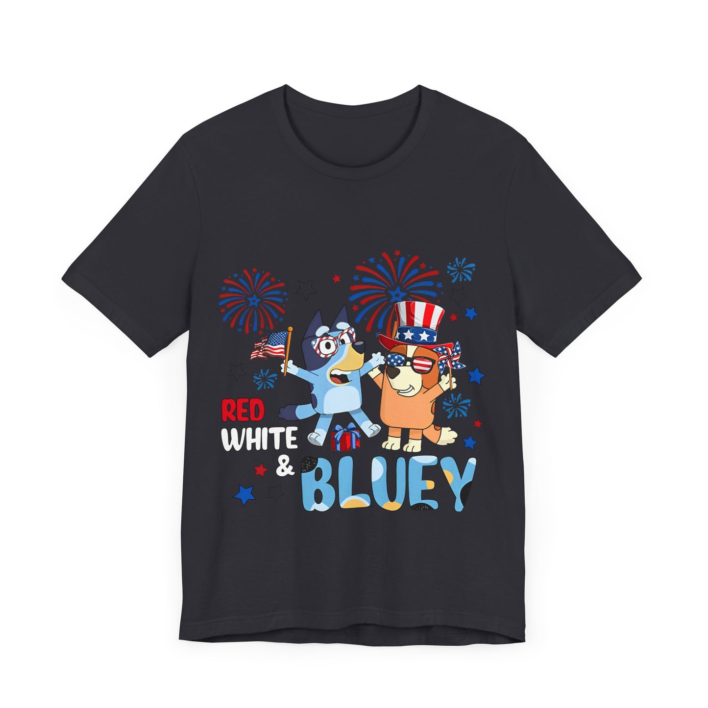 Red, White & Bluey Jersey Short Sleeve Tee