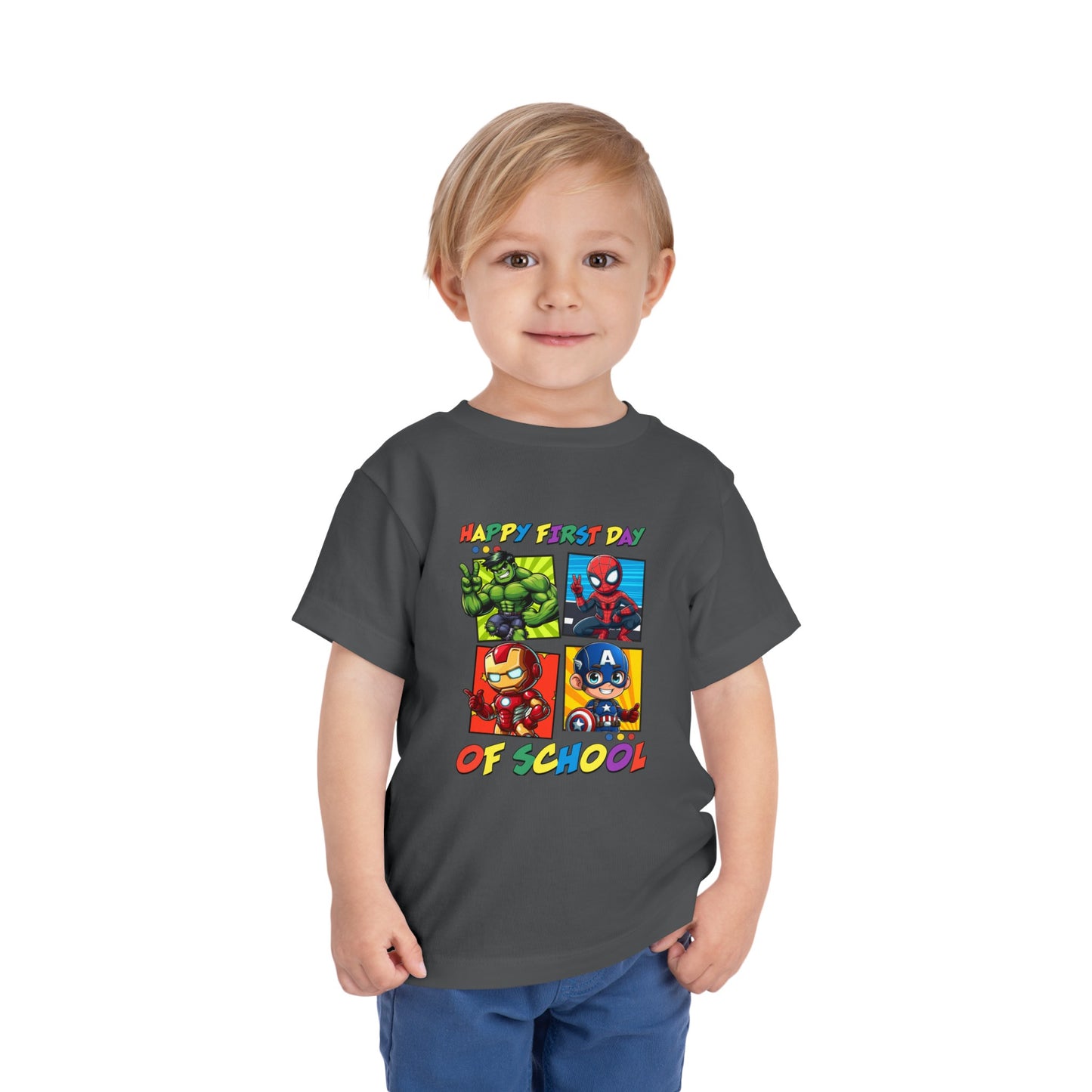 Happy First Day of School Toddler Short Sleeve Tee