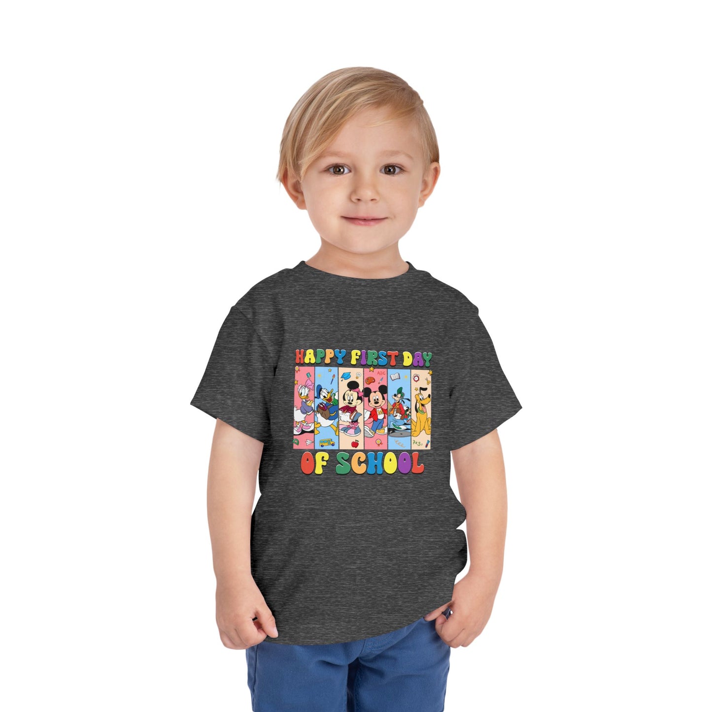 Happy First Day of School Toddler Short Sleeve Tee
