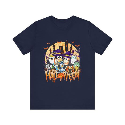 Happy Halloween Jersey Short Sleeve Tee