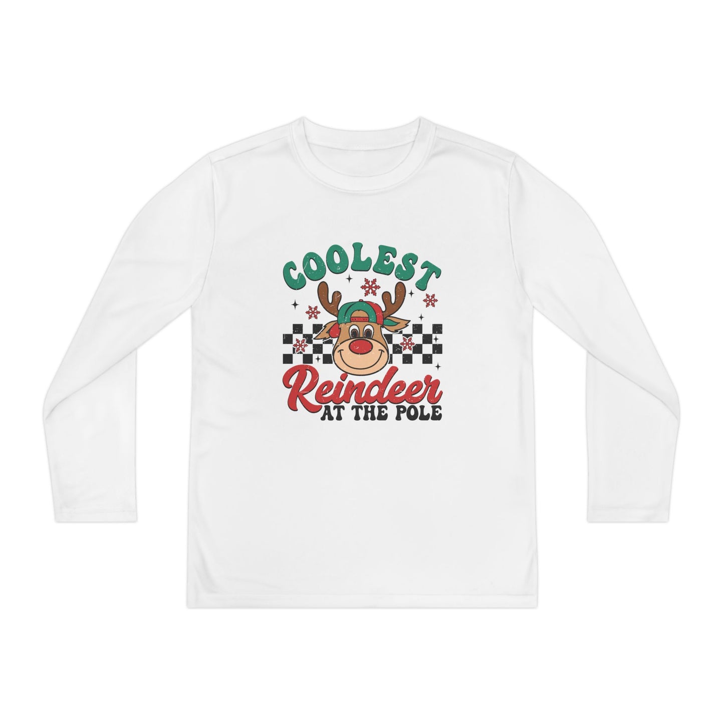 Coolest Reindeer at the Pole Youth Long Sleeve Competitor Tee