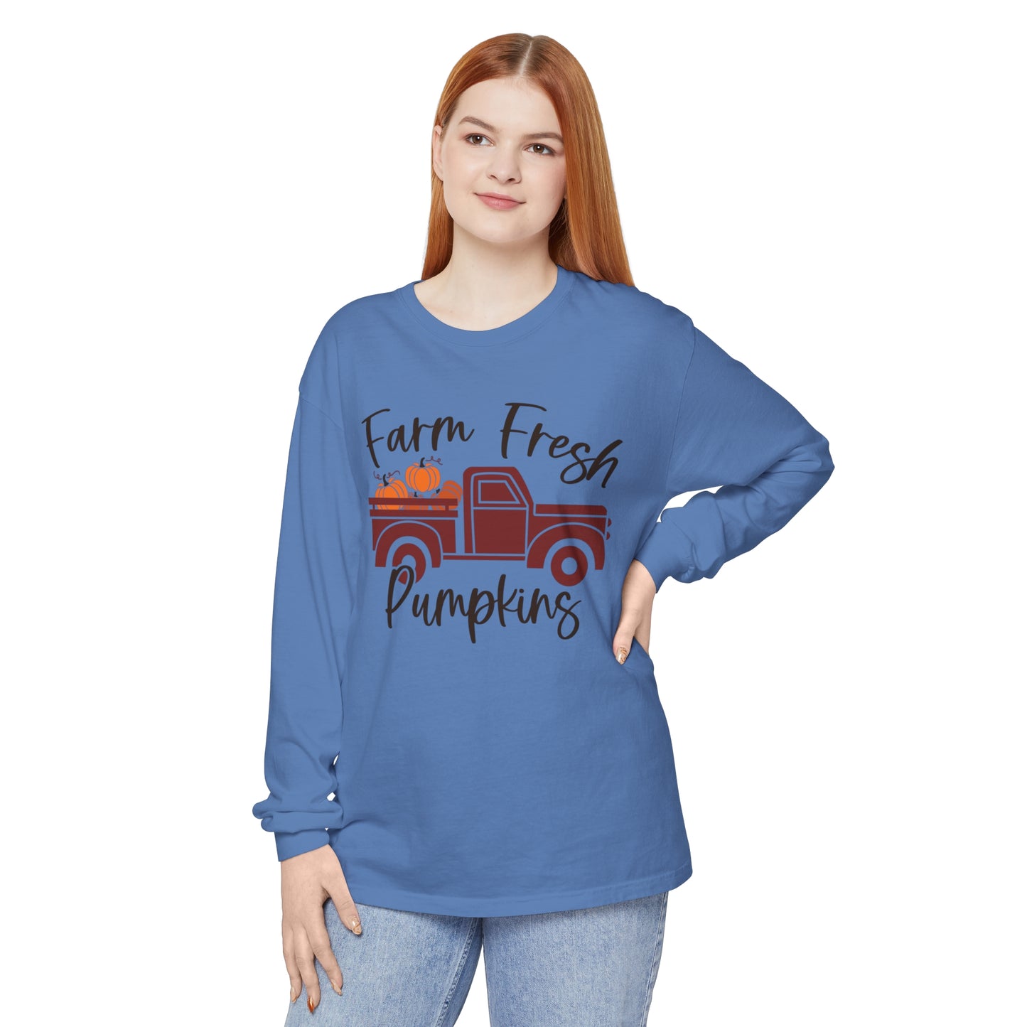 Farm Fresh Pumpkins Long Sleeve T-Shirt