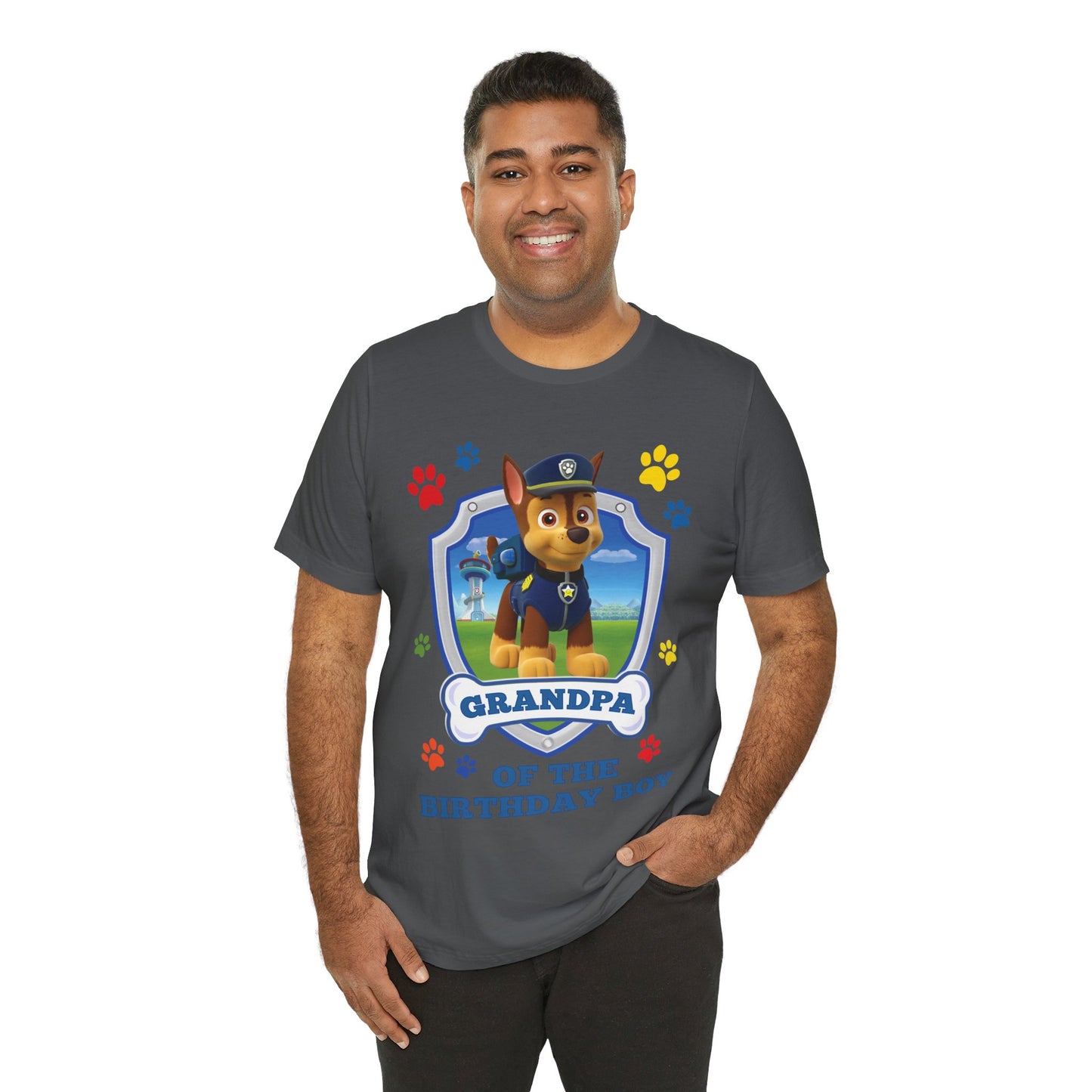 Grandpa of the Birthday Boy Jersey Short Sleeve Tee
