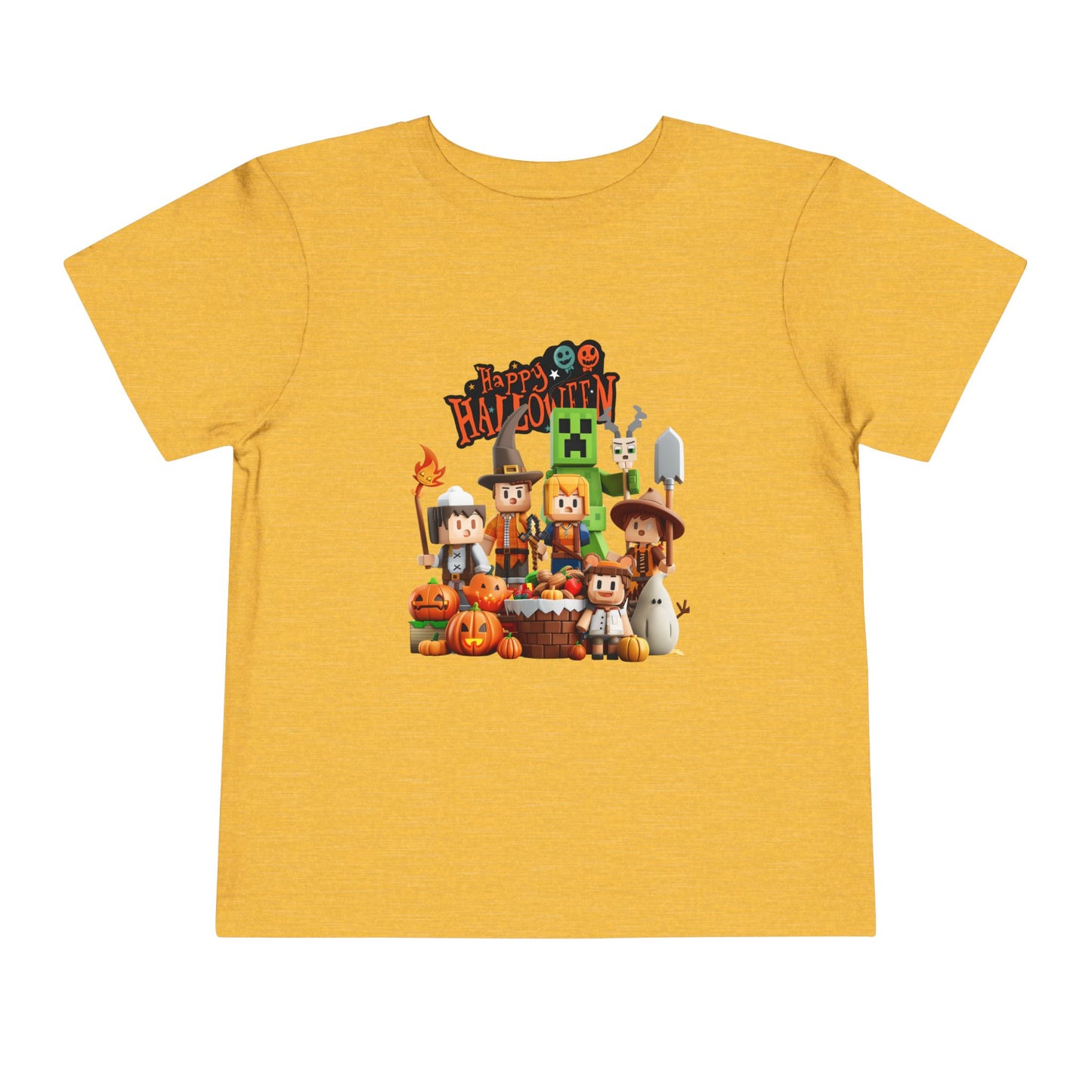 Minecraft Happy Halloween Toddler Short Sleeve Tee