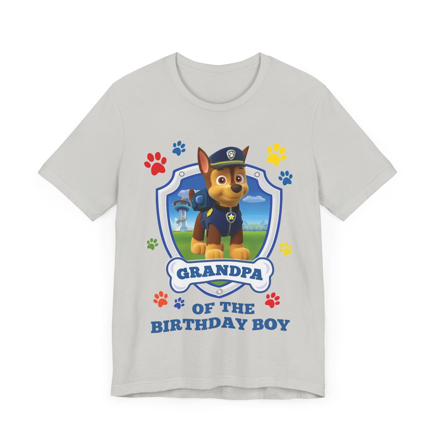 Grandpa of the Birthday Boy Jersey Short Sleeve Tee
