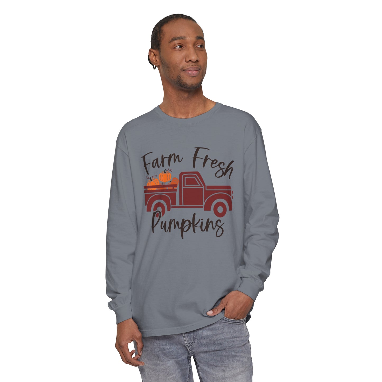 Farm Fresh Pumpkins Long Sleeve T-Shirt