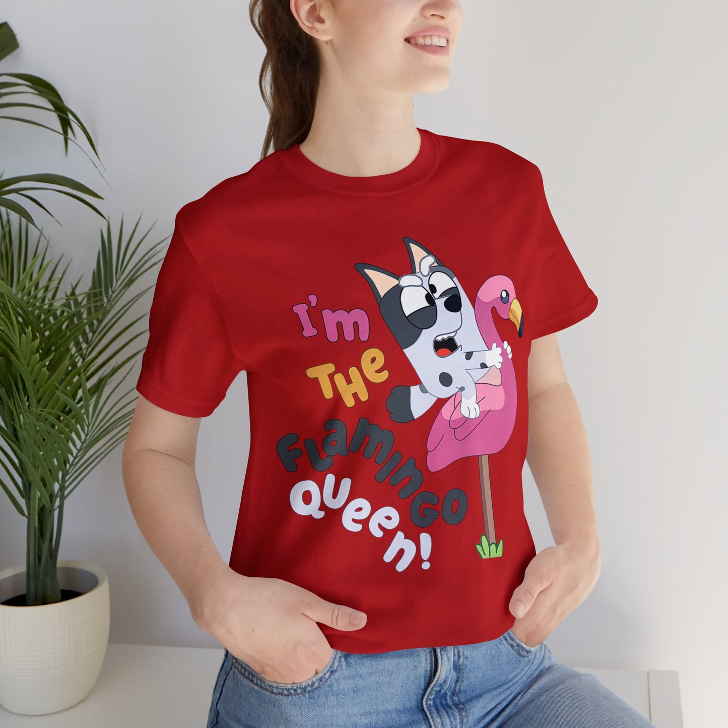 I'm the flamingo queen Short Sleeve Tshirt