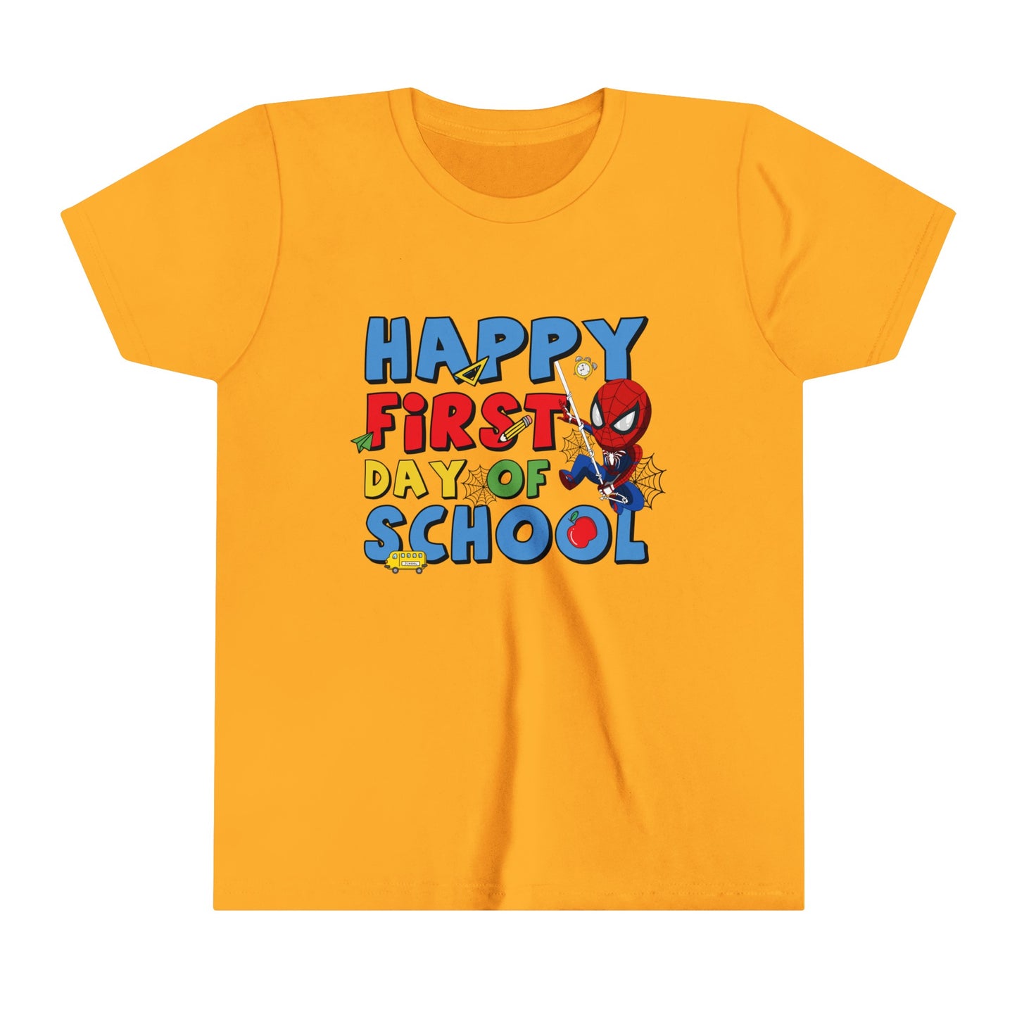 Happy First Day of School Youth Short Sleeve Tee