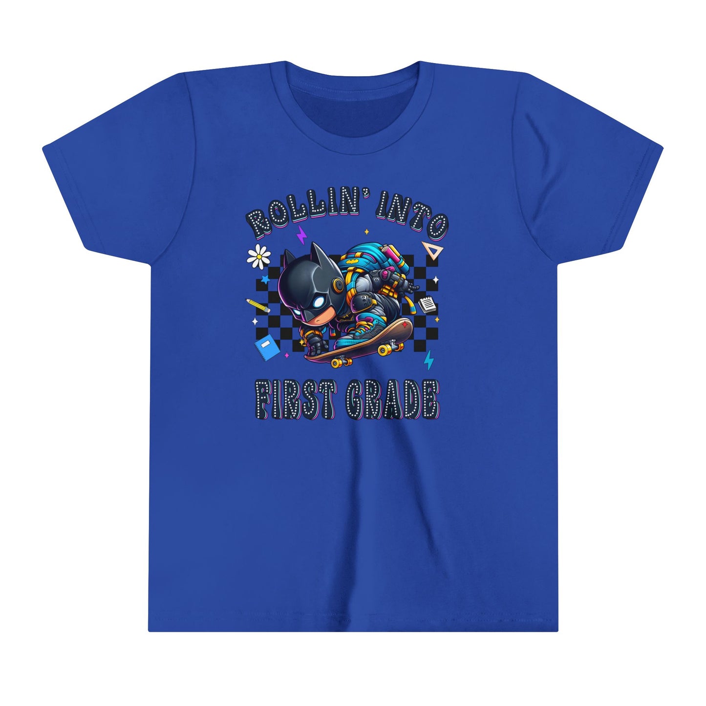 BATMAN - Rollin' Into 1st Grade Youth Short Sleeve Tee