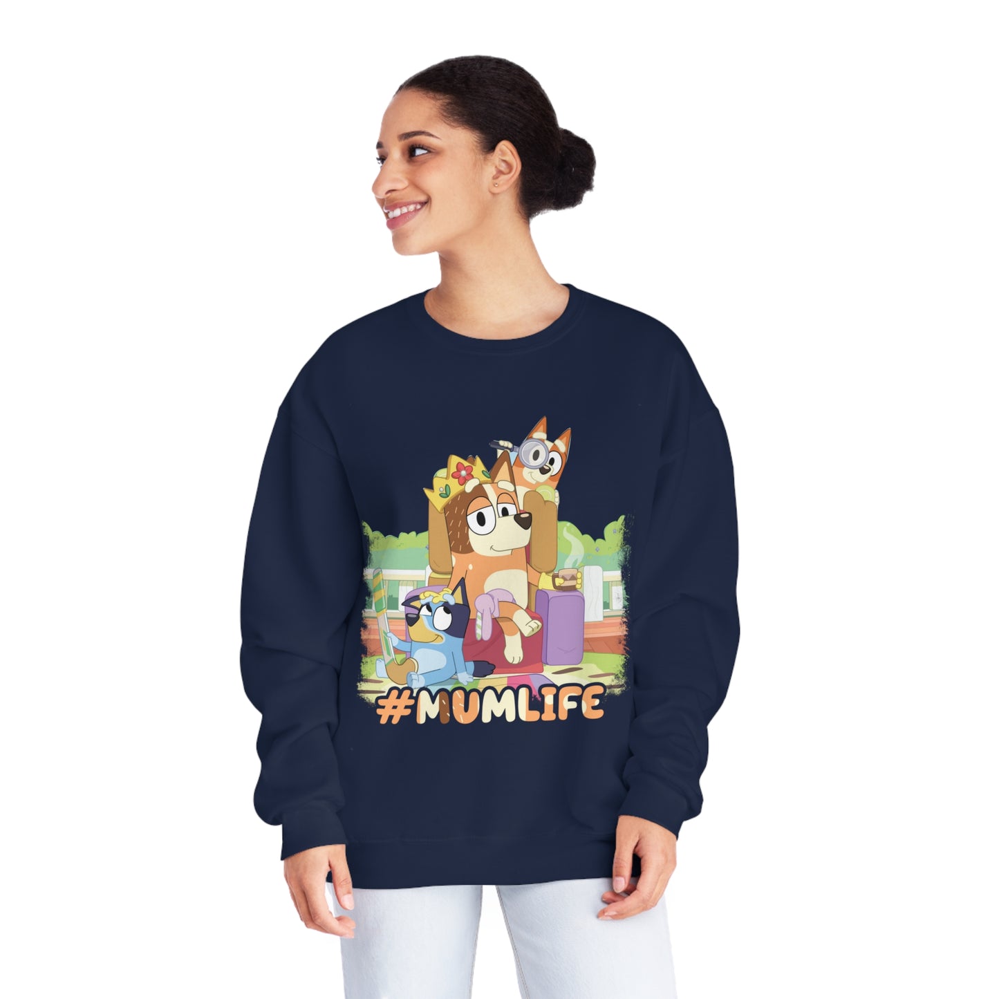 #Mumlife Bluey Crewneck Sweatshirt
