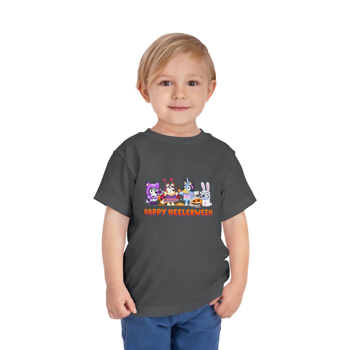 Happy Heelerween Toddler Short Sleeve Tee