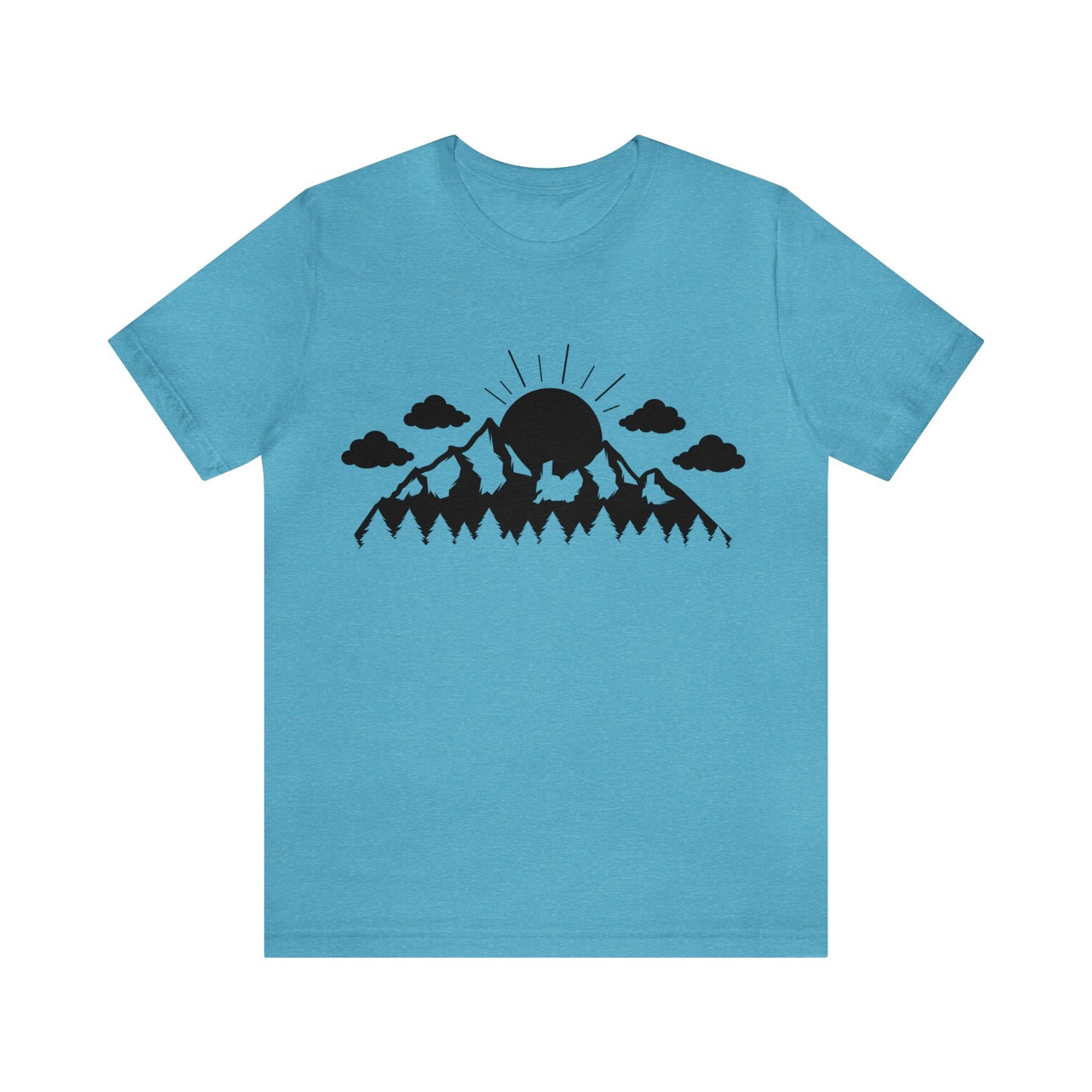 Forest - Mountain - Sun Short Sleeve Tshirt