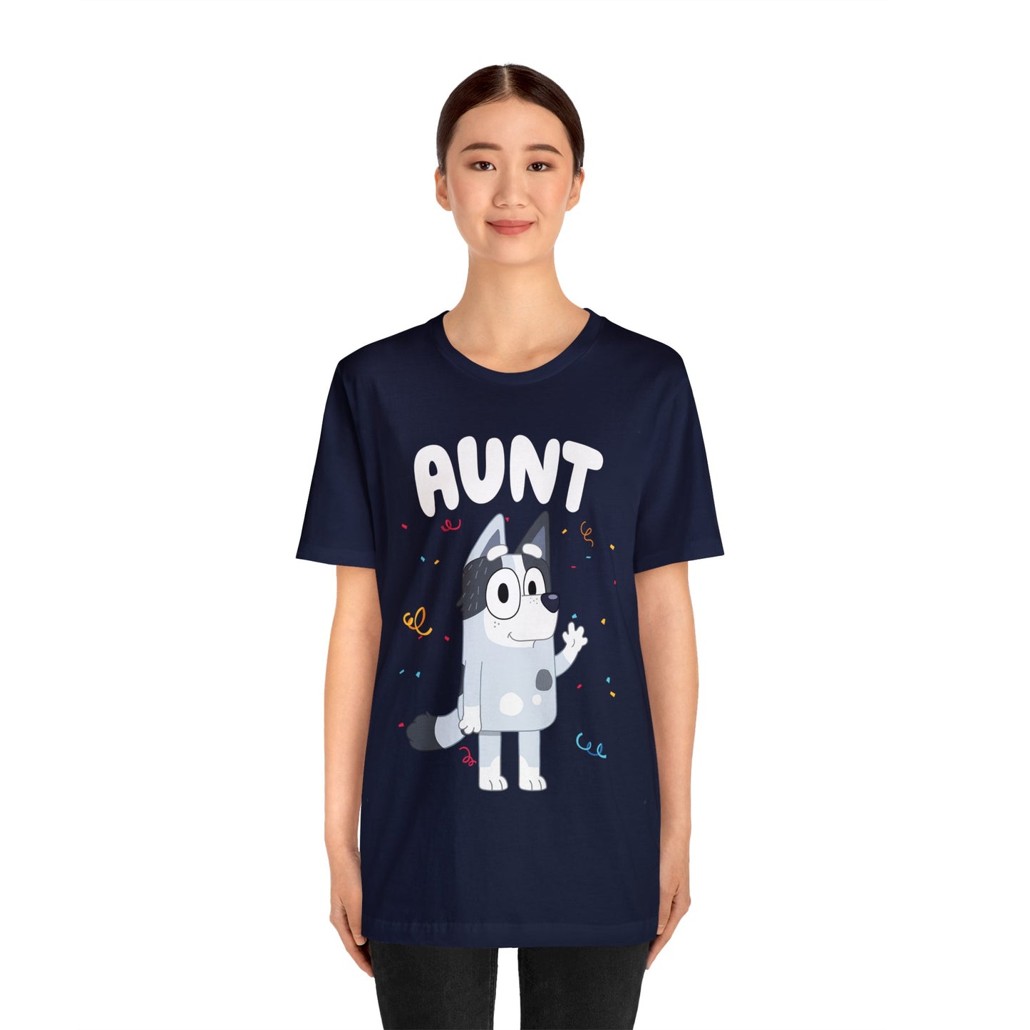 Aunt Bluey Birthday short sleeve Tshirt
