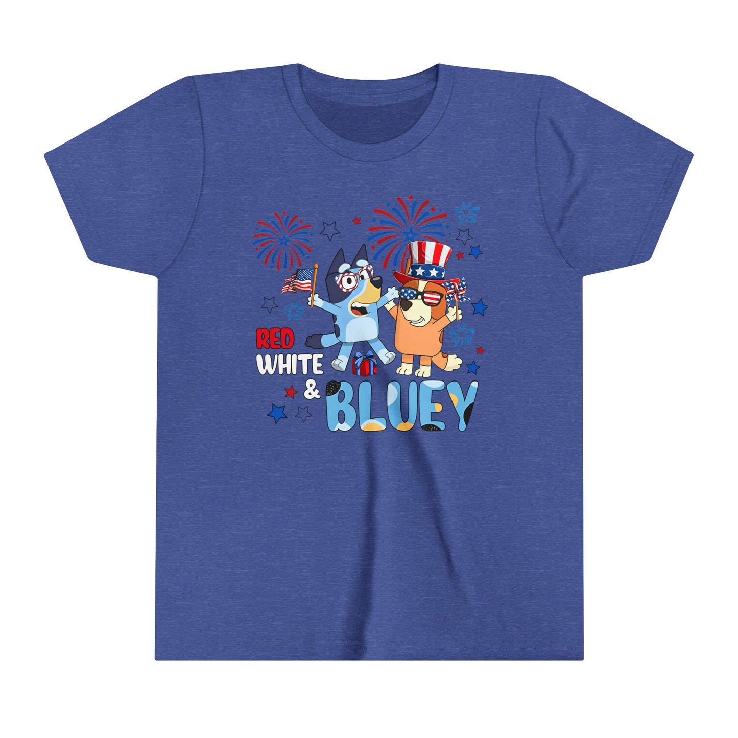 Red, white & Bluey Youth Short Sleeve Tee