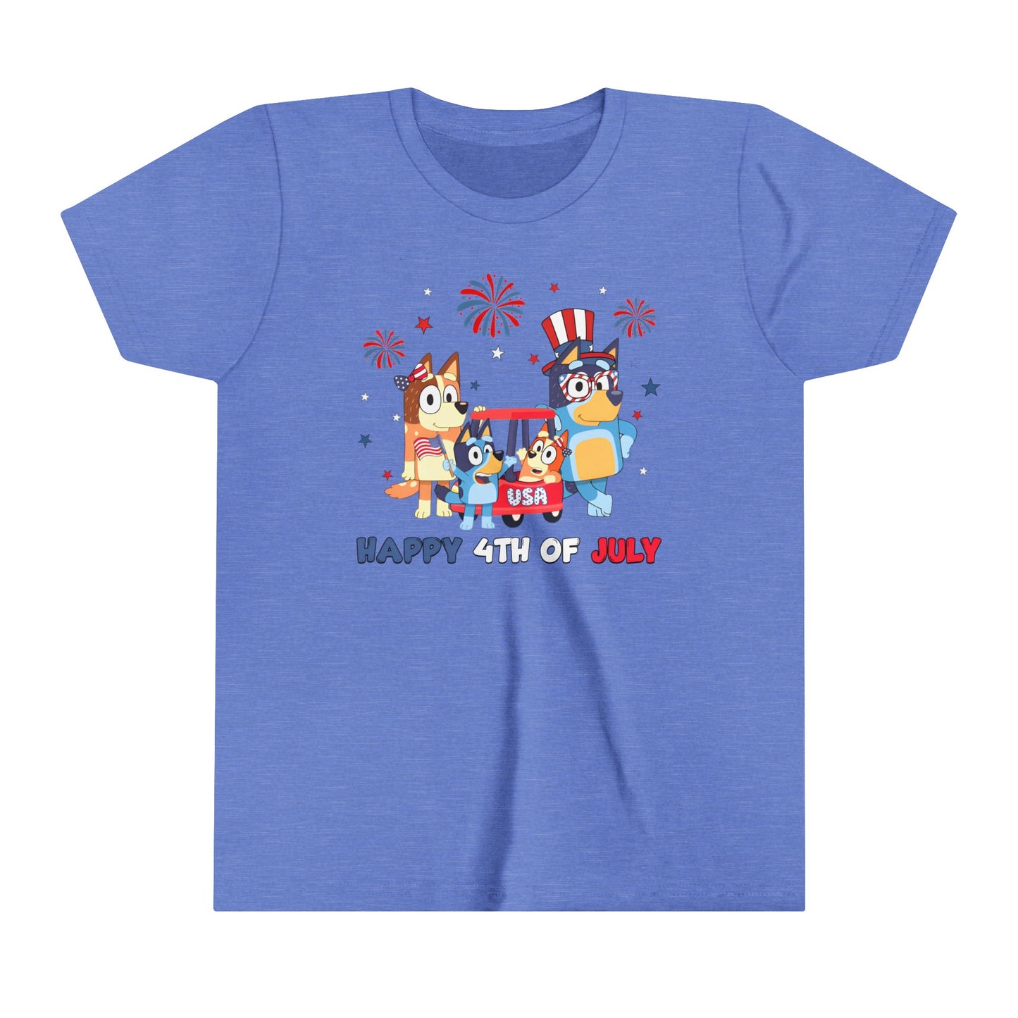 Happy 4th of July Youth Short Sleeve Tee