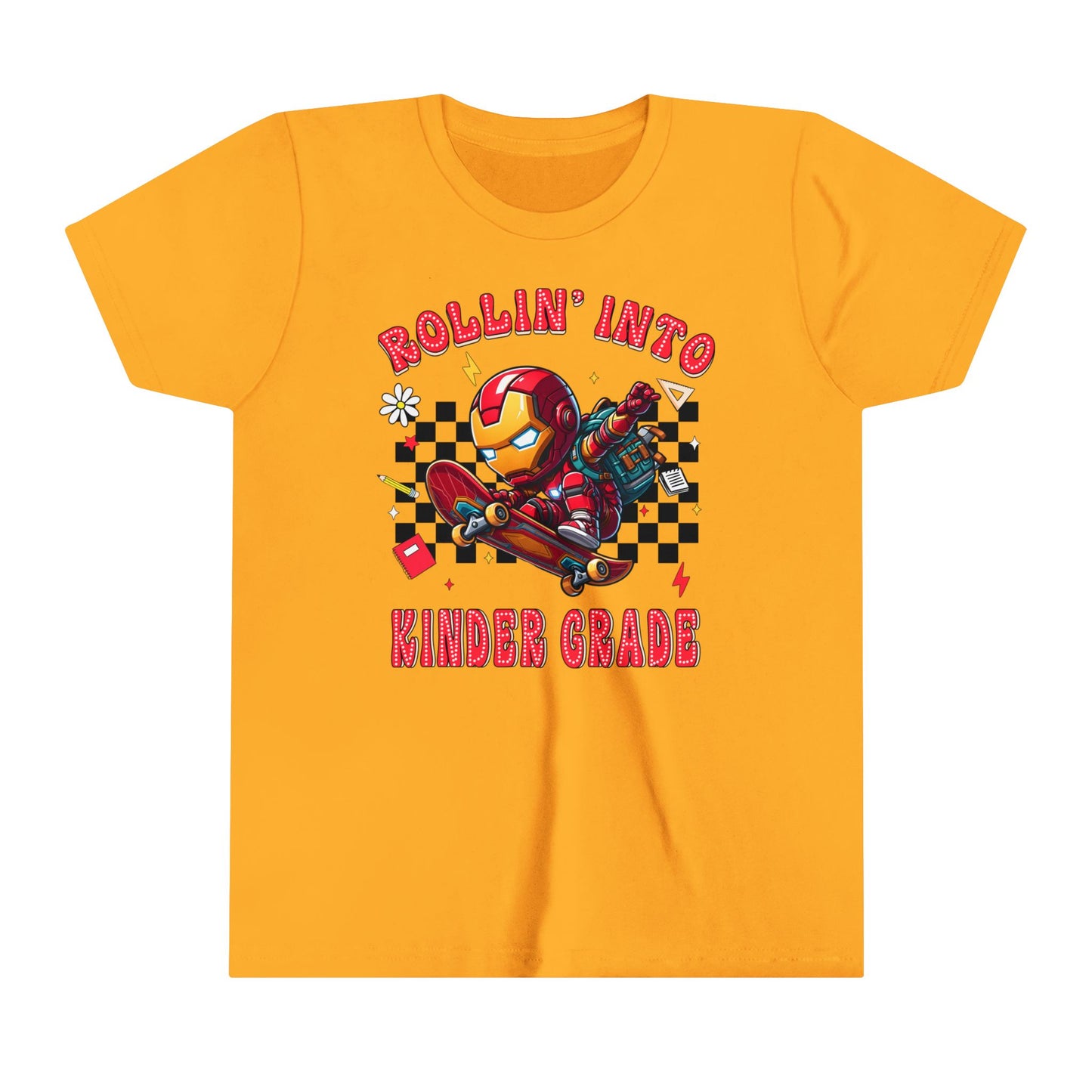 IRON MAN - Rollin' Into Kinder Grade Youth Short Sleeve Tee