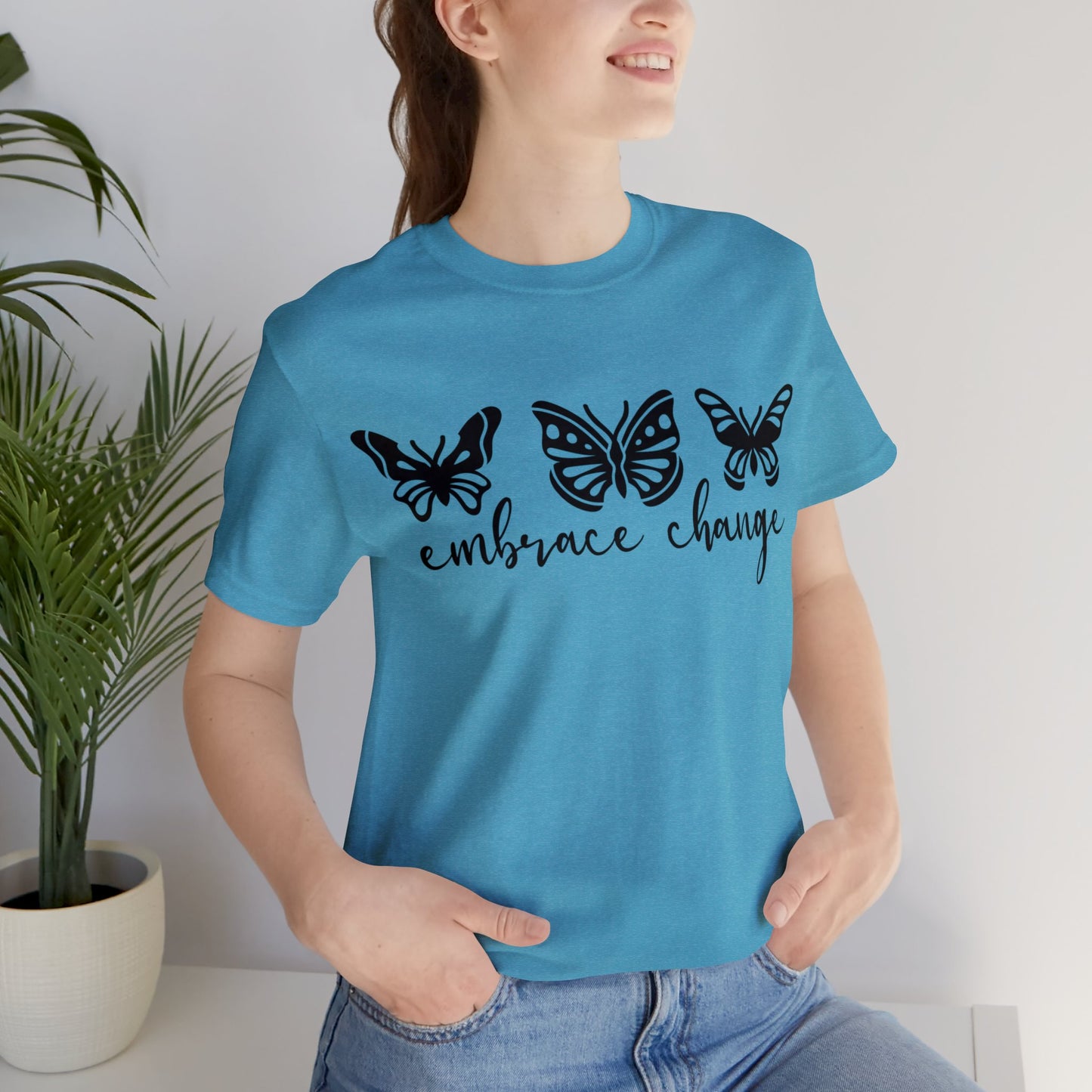 Embrace Change Butterflies Short sleeve Tshirt