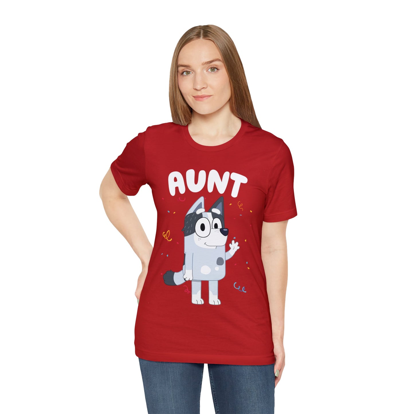 Aunt Bluey Birthday short sleeve Tshirt