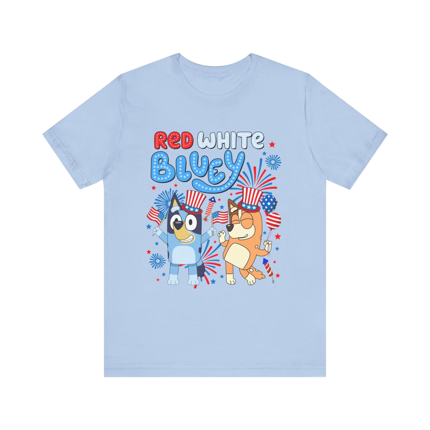 Red, White & Blue Jersey Short Sleeve Tee