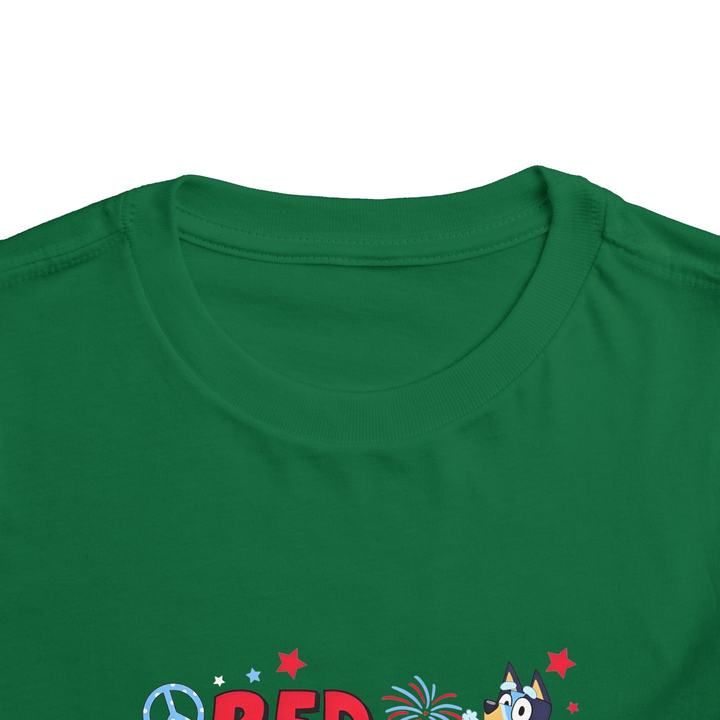 Red, White & Bluey Toddler Short Sleeve Tee