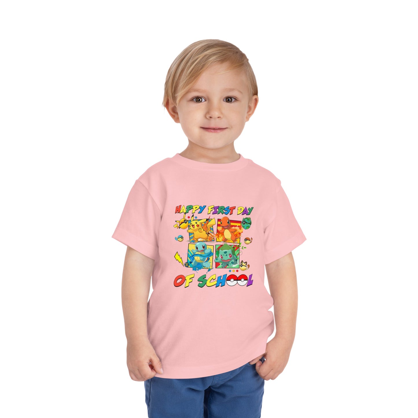 Happy First Day of School Toddler Short Sleeve Tee