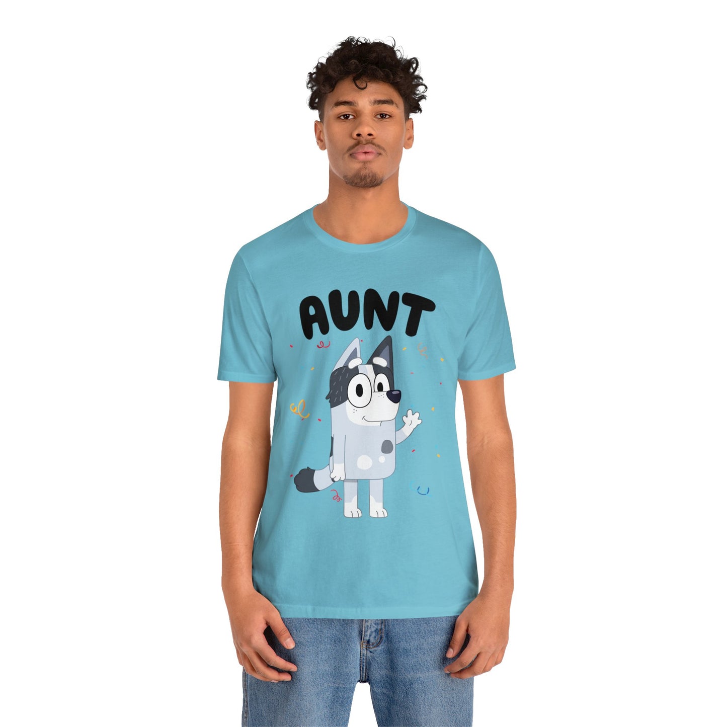 Aunt Bluey Birthday short sleeve Tshirt