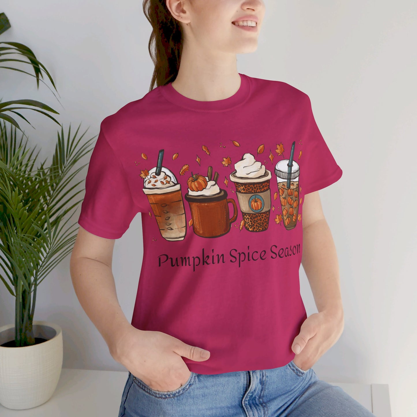 Pumpkin Spice Season Jersey Short Sleeve Tee
