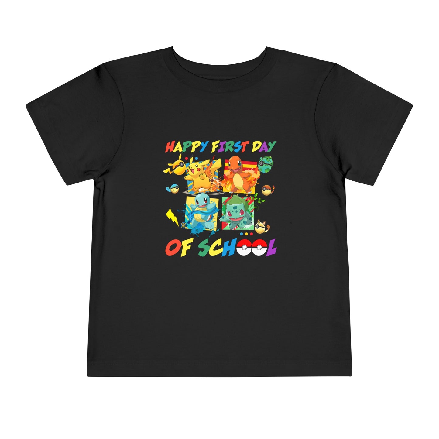 Happy First Day of School Toddler Short Sleeve Tee