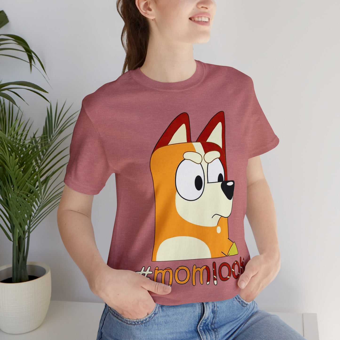 Chilli Heeler #momlook Short Sleeve Tshirt