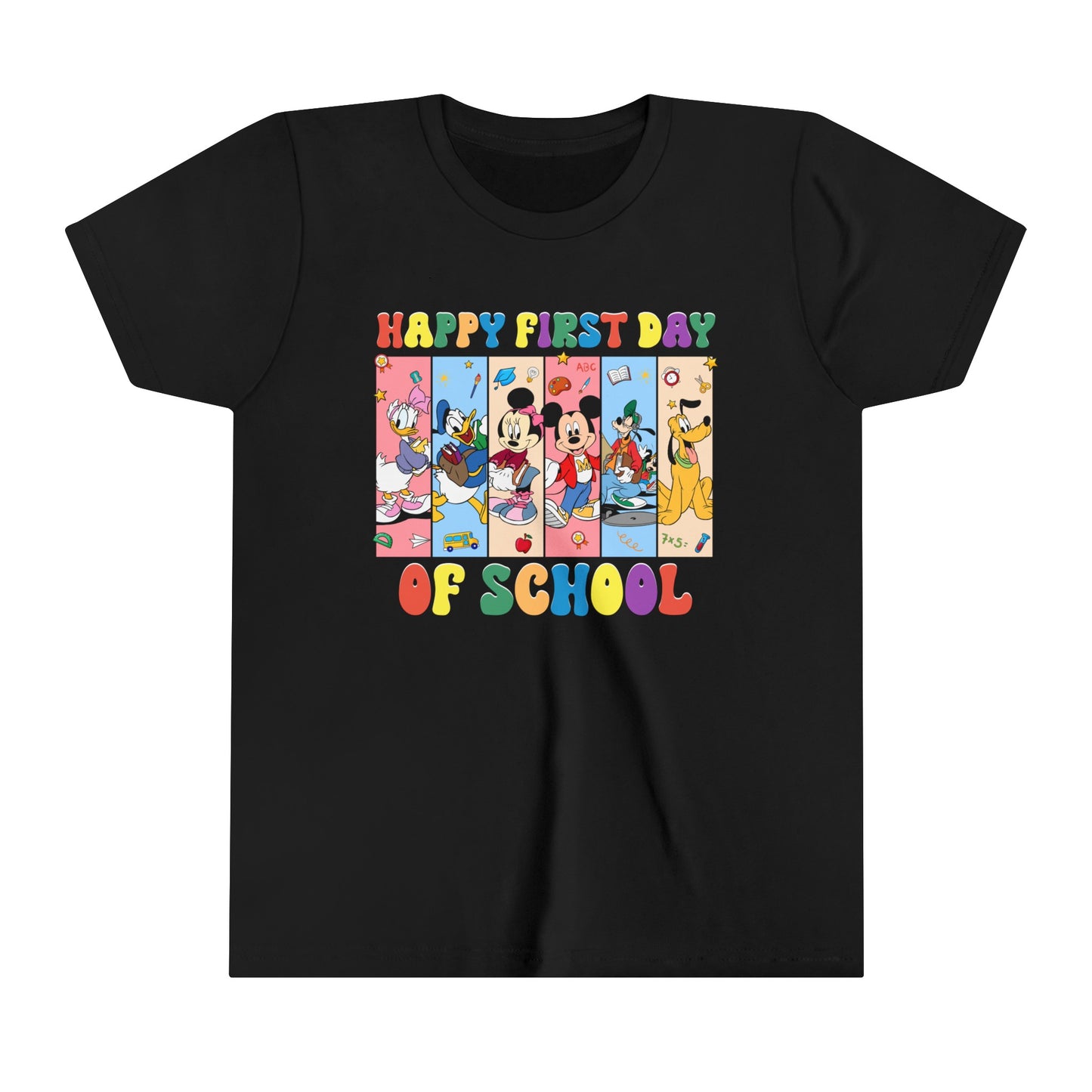 Happy First Day of School Youth Short Sleeve Tee