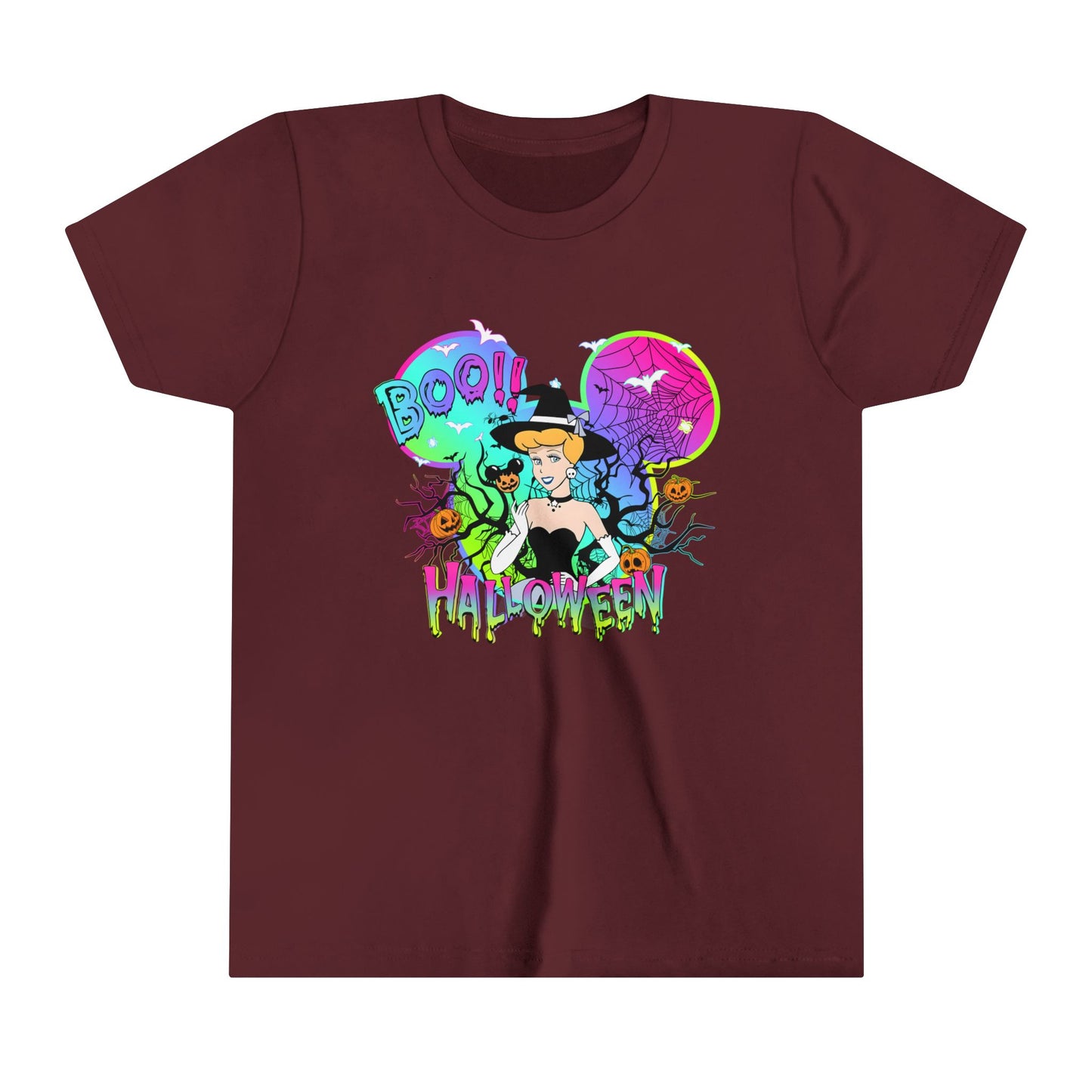 Cinderella Boo! Halloween Youth Short Sleeve Tee
