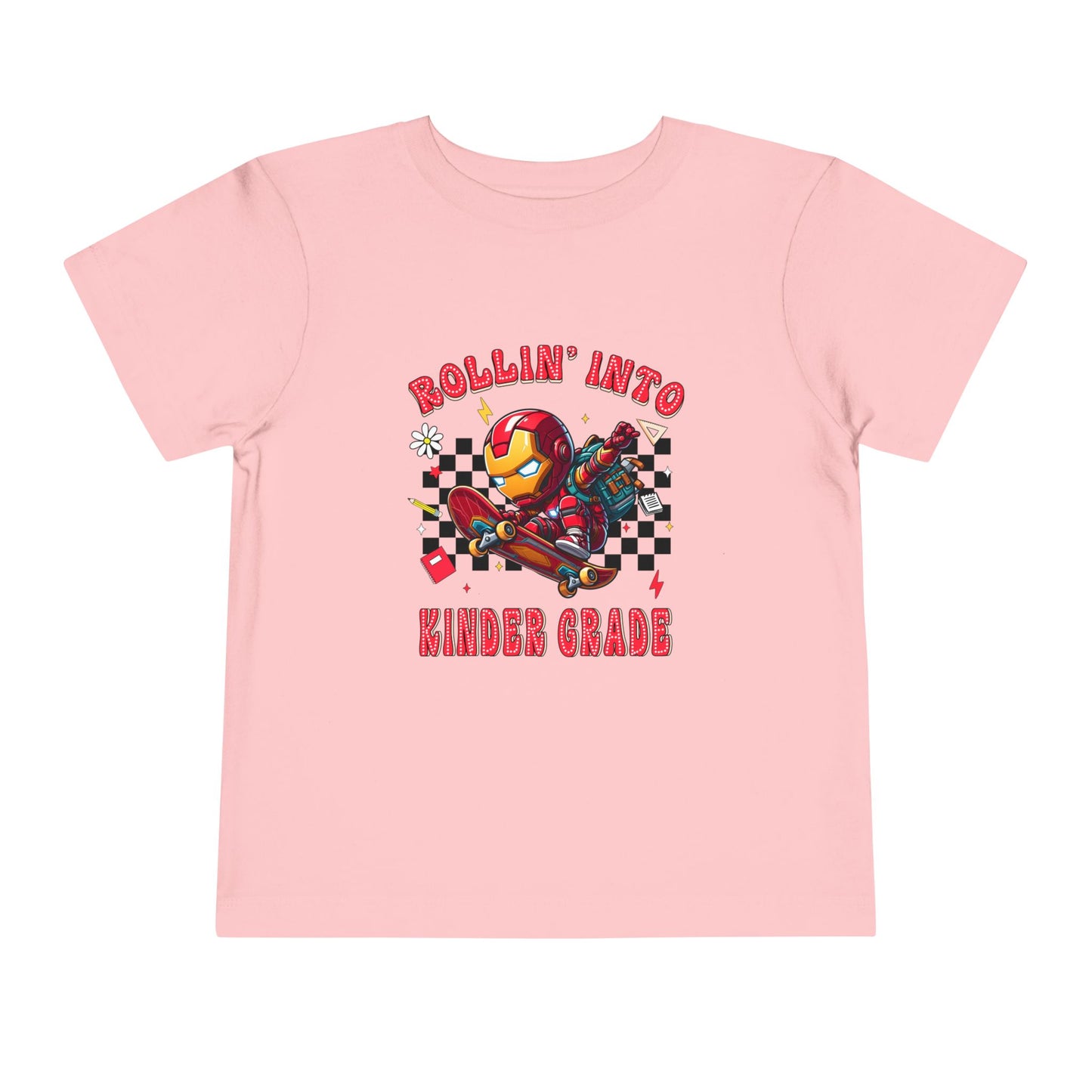 IRON MAN - Rollin' Into Kinder Grade Toddler Short Sleeve Tee