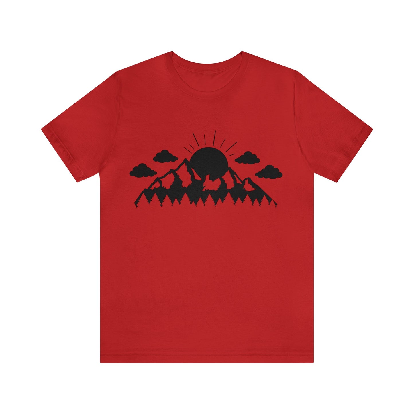 Forest - Mountain - Sun Short Sleeve Tshirt