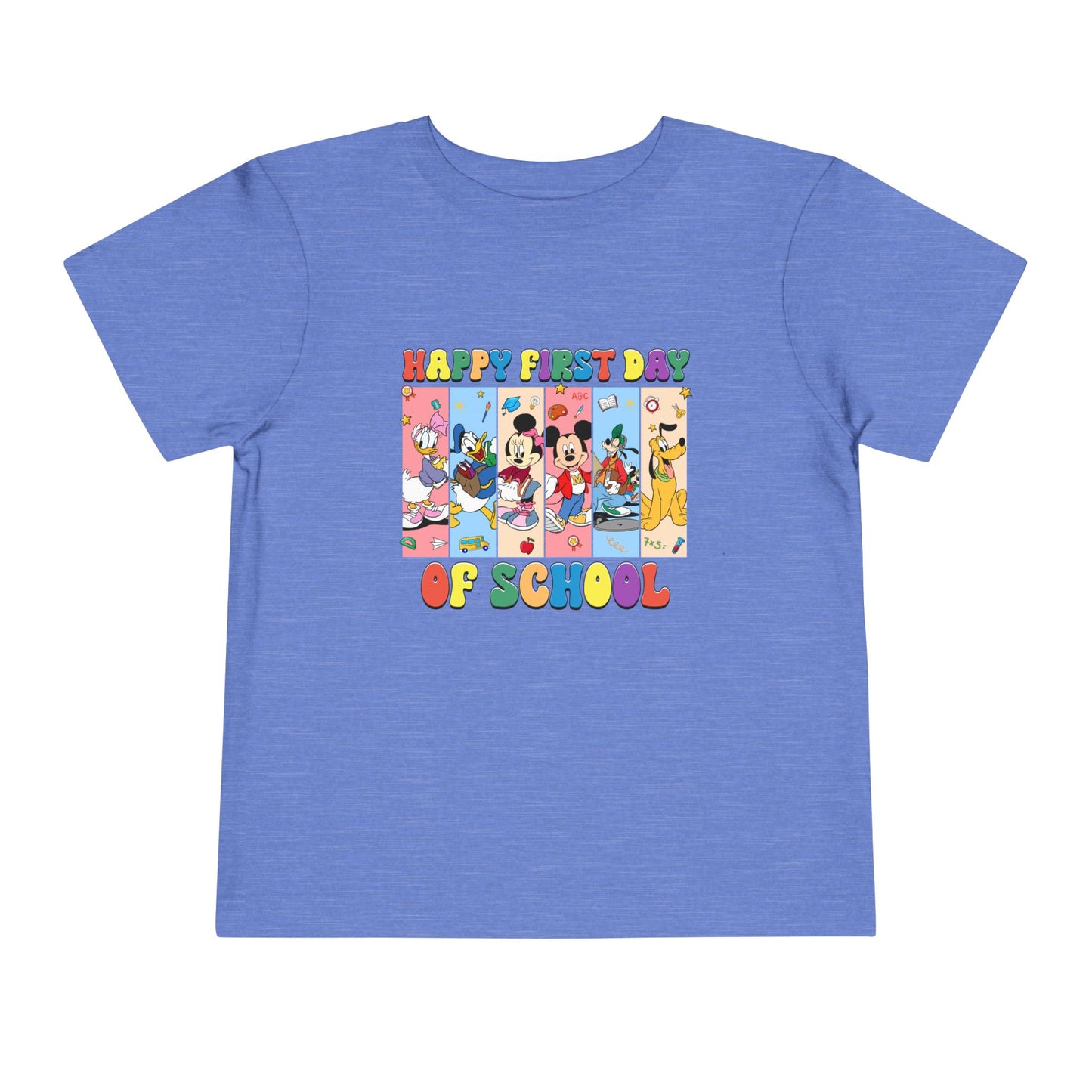 Happy First Day of School Toddler Short Sleeve Tee