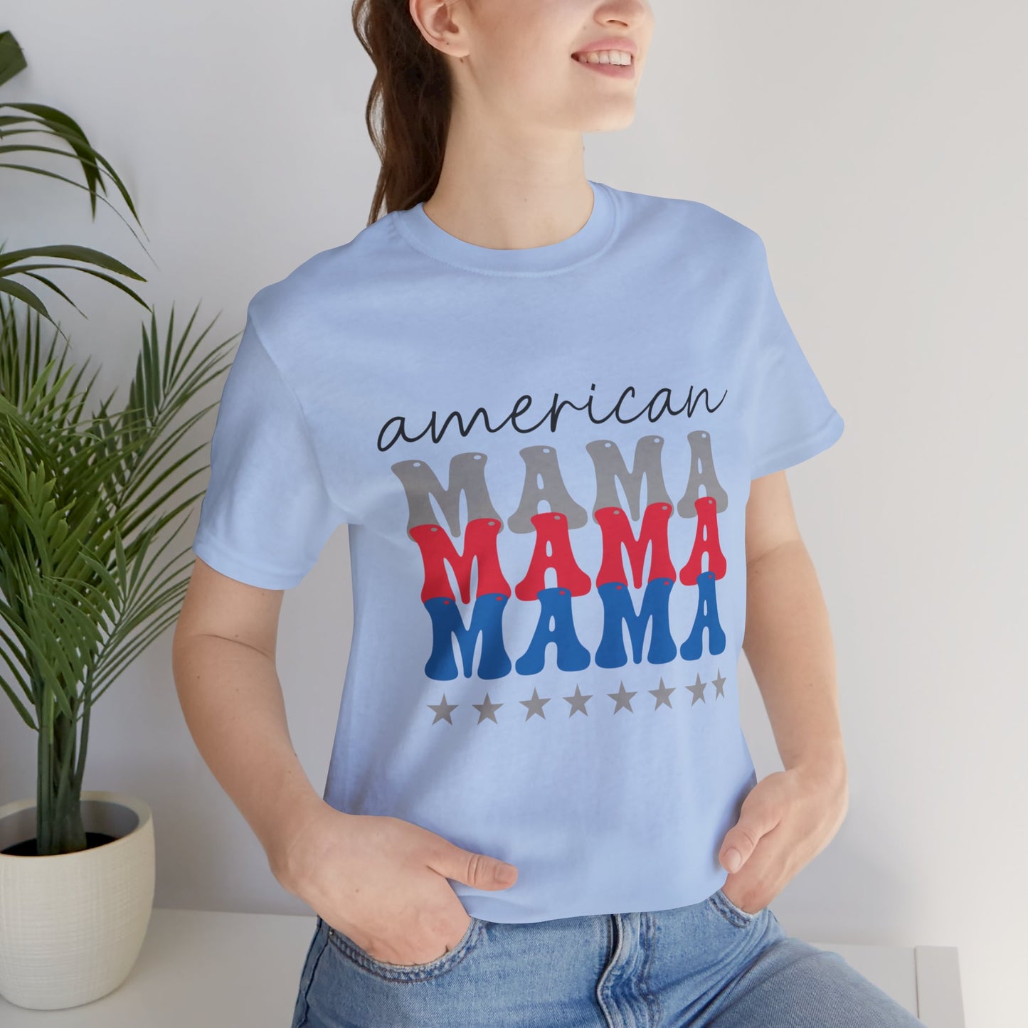 American Mama Jersey Short Sleeve Tee