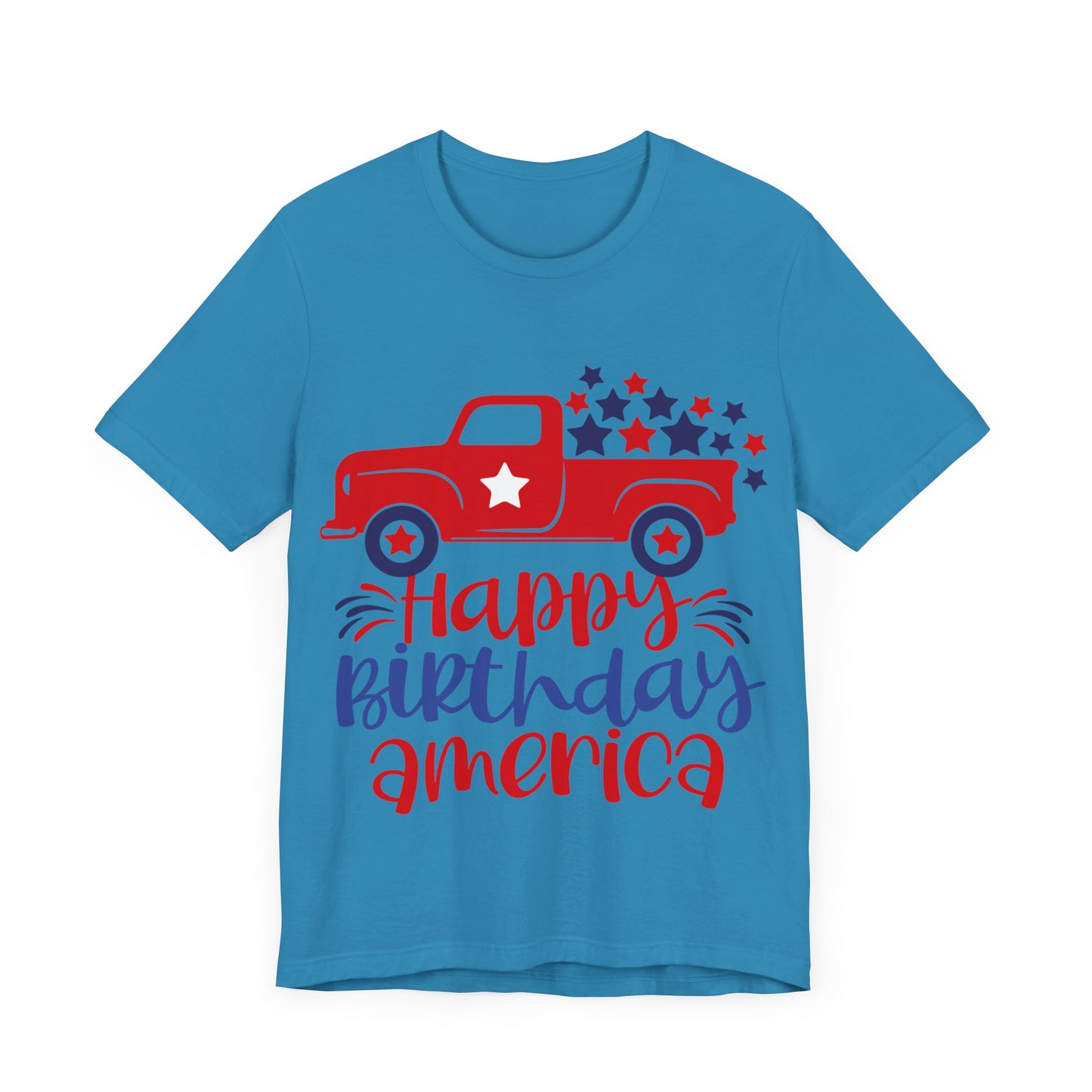 Happy Birthday America Jersey Short Sleeve Tee