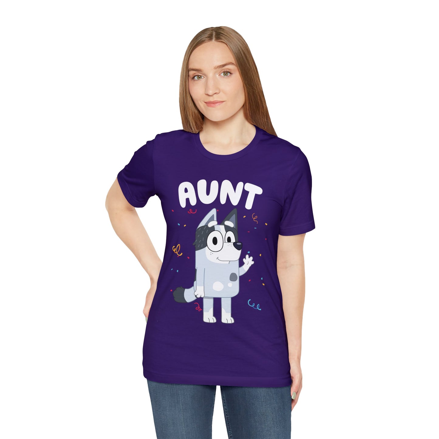 Aunt Bluey Birthday short sleeve Tshirt