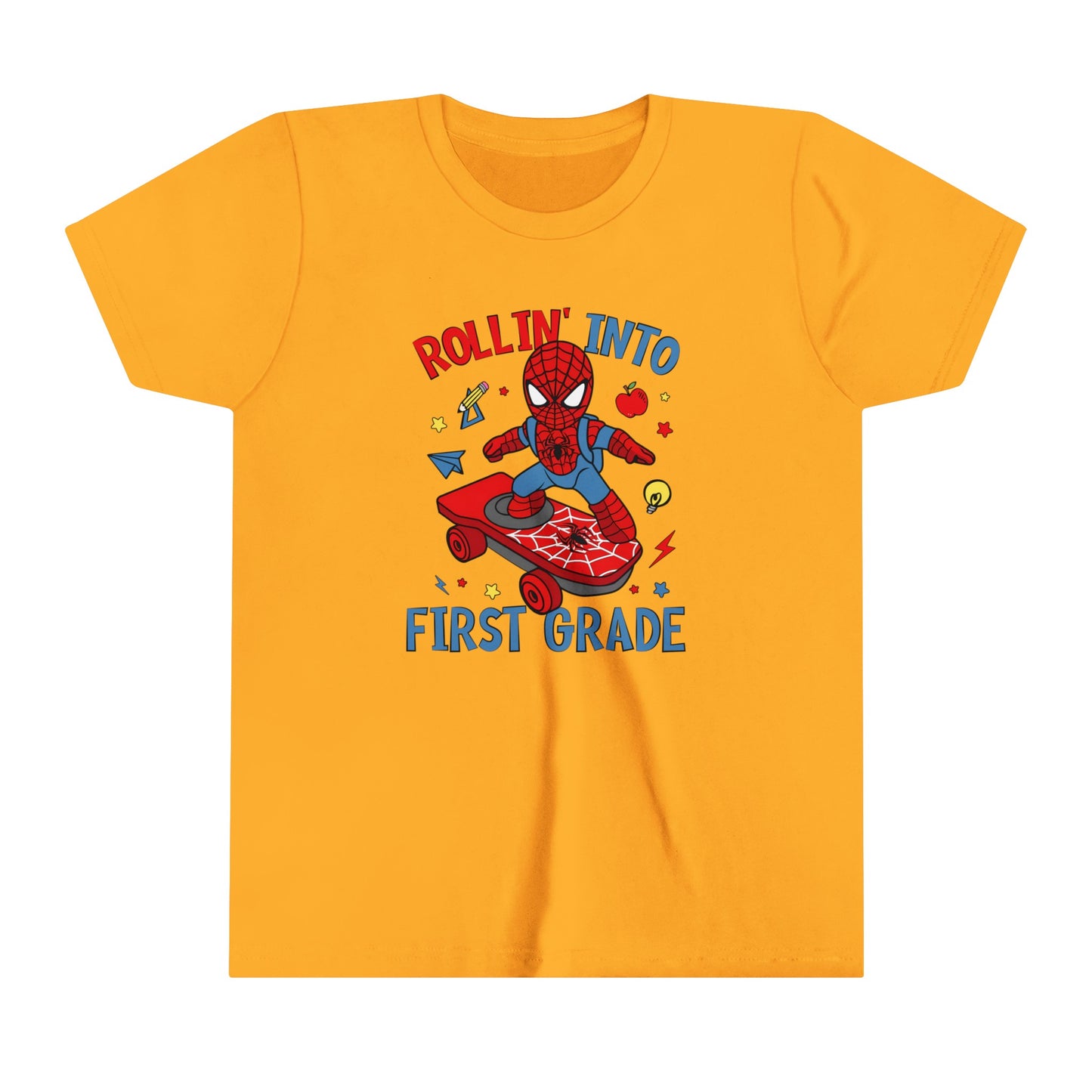 Rollin' Into 1st Grade Youth Short Sleeve Tee